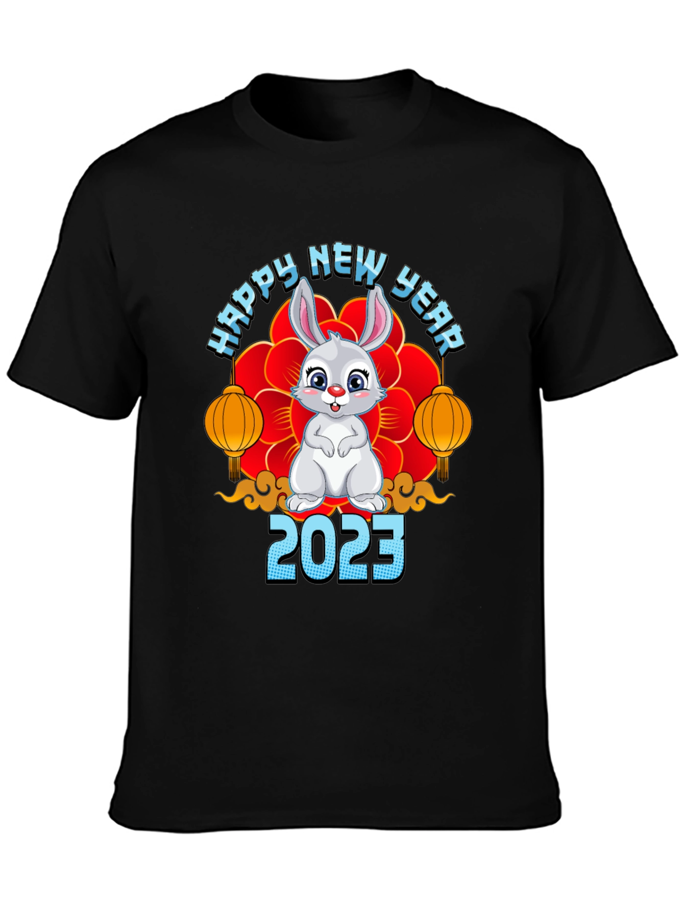 Happy New Year 2023 Rabbit Graphic Tee