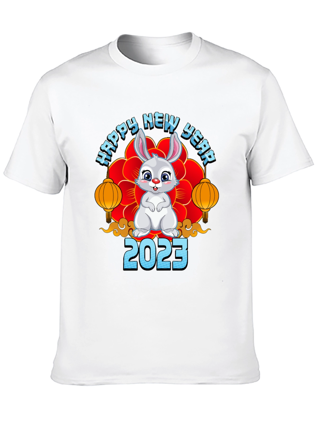 Happy New Year 2023 Rabbit Graphic Tee