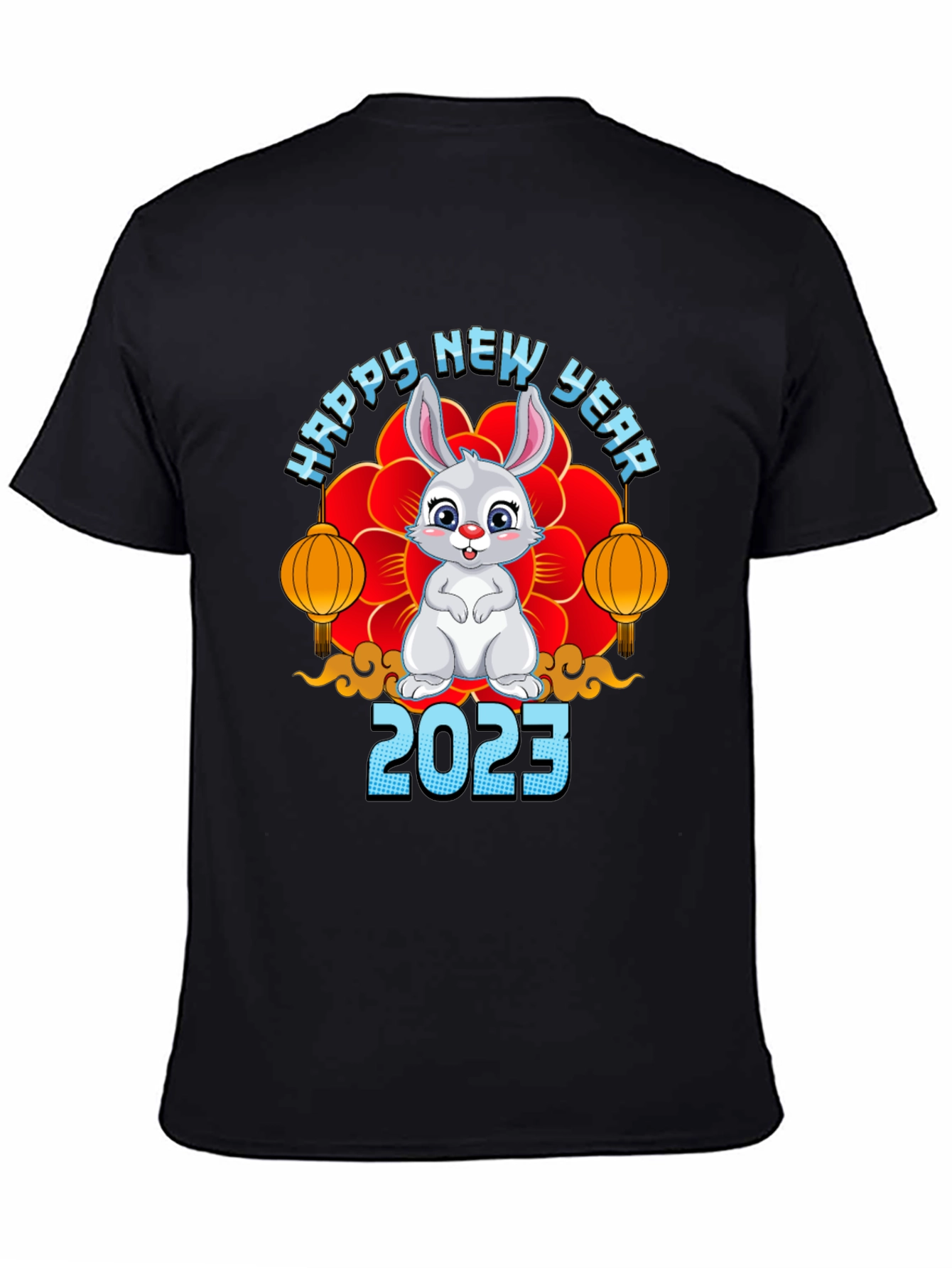 Happy New Year 2023 Rabbit Graphic Tee