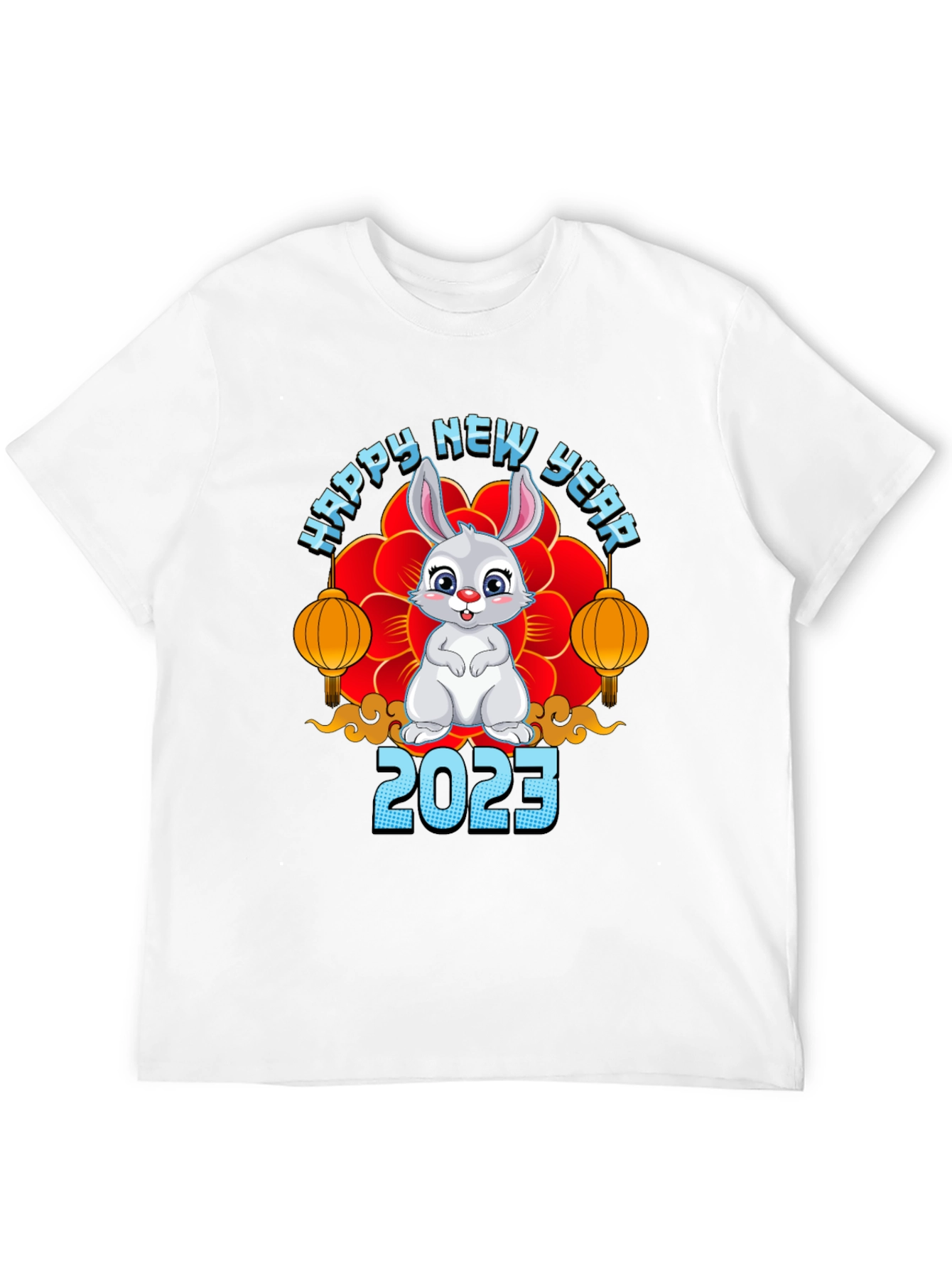 Happy New Year 2023 Rabbit Graphic Tee