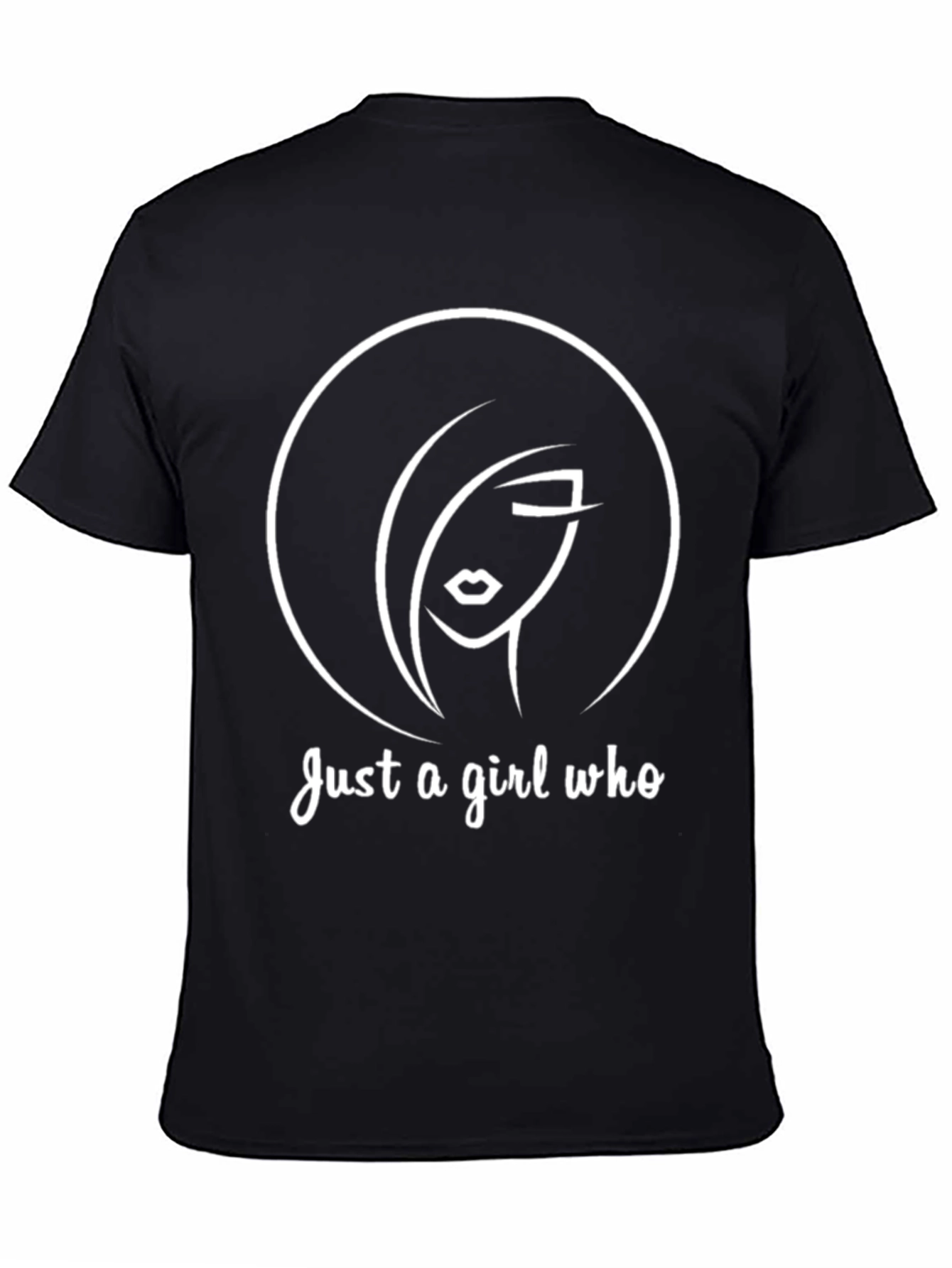 Just a Girl Who: Graphic Print T-Shirt