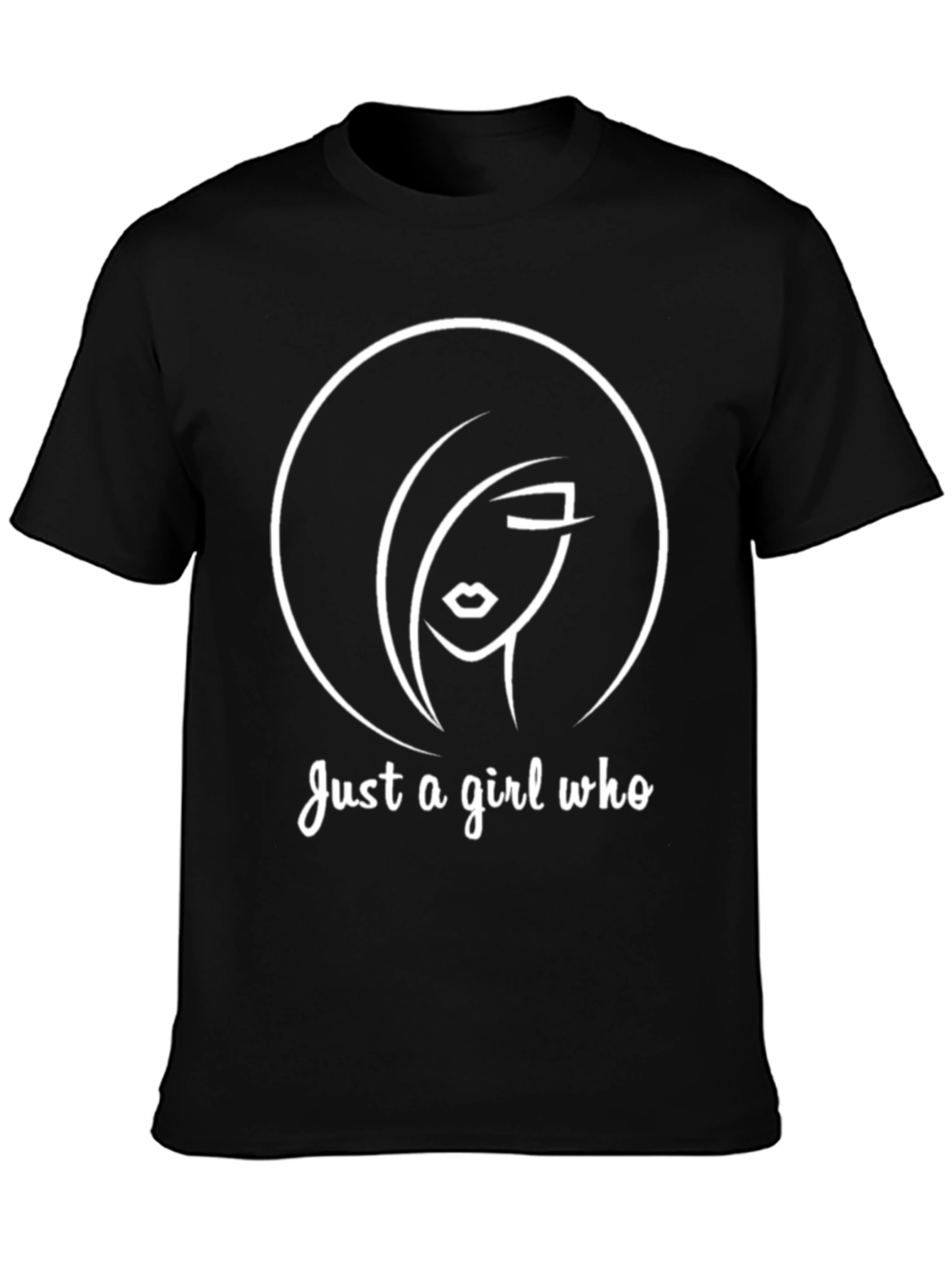 Just a Girl Who: Graphic Print T-Shirt
