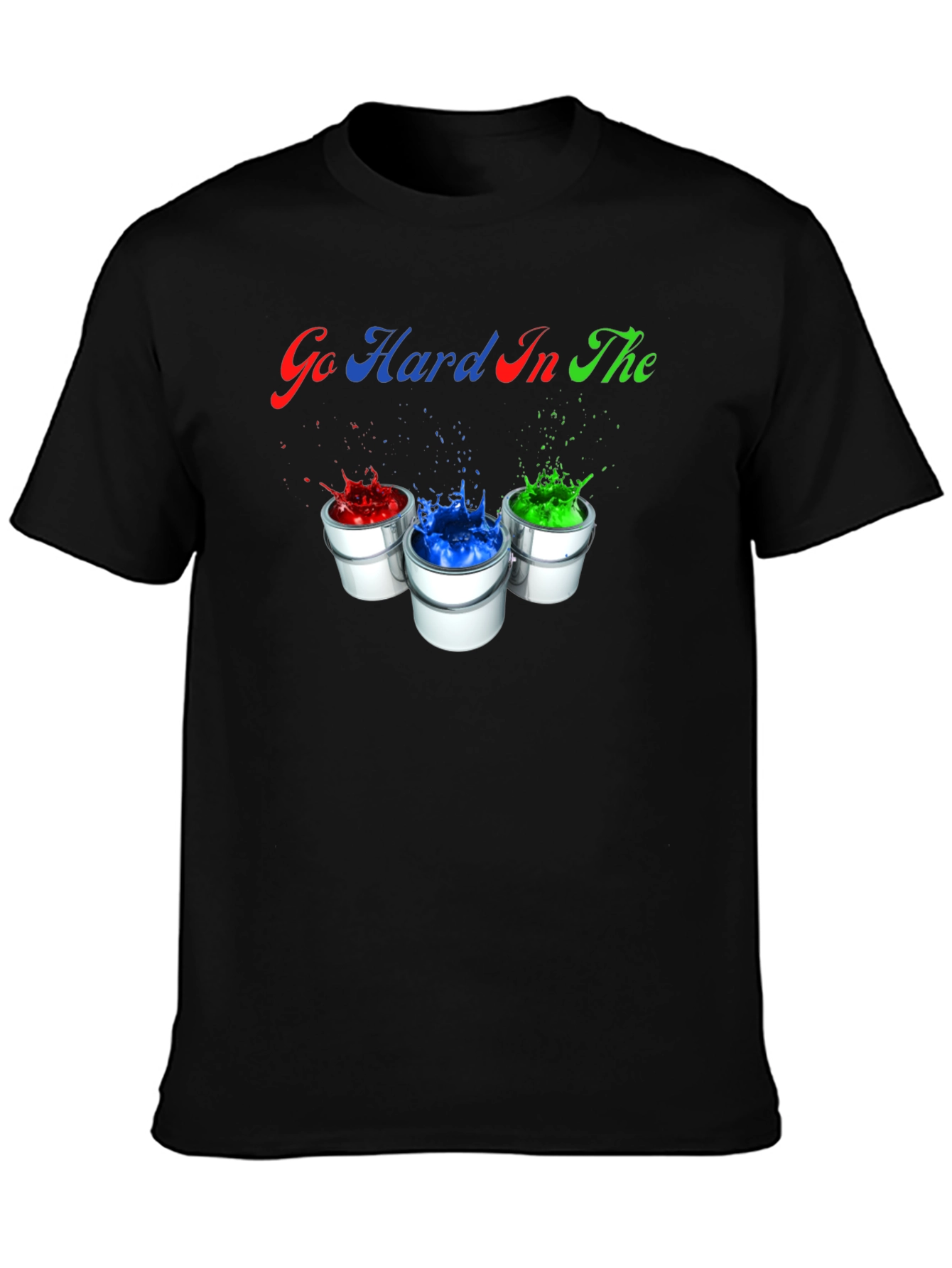 Go Hard In The Paint Splatter T-Shirt
