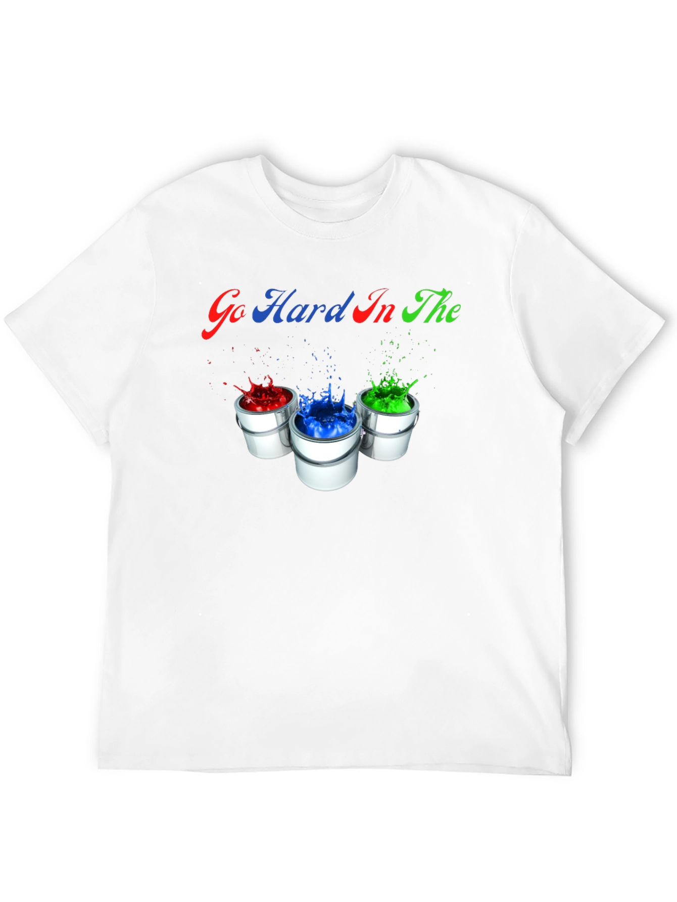 Go Hard In The Paint Splatter T-Shirt