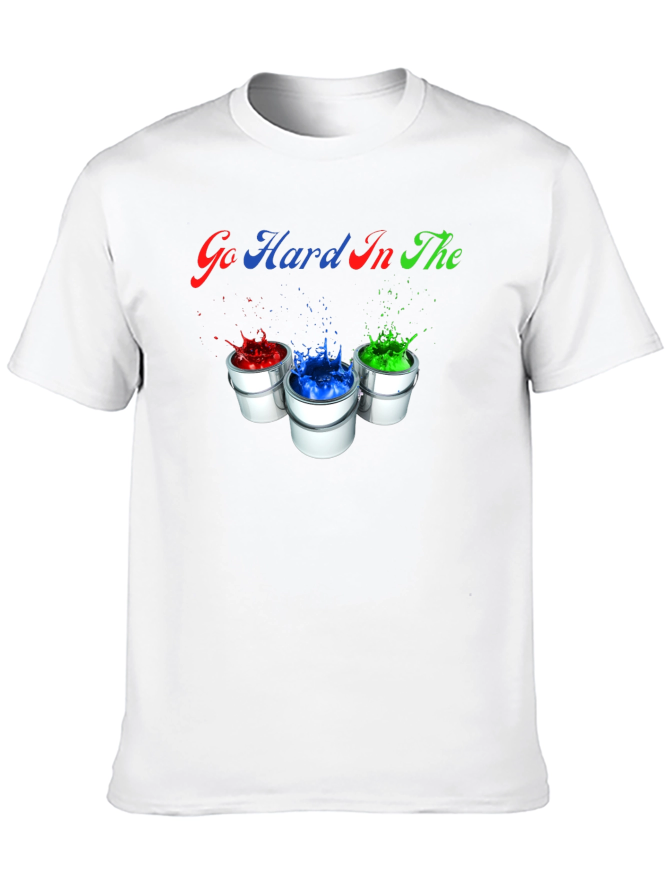 Go Hard In The Paint Splatter T-Shirt