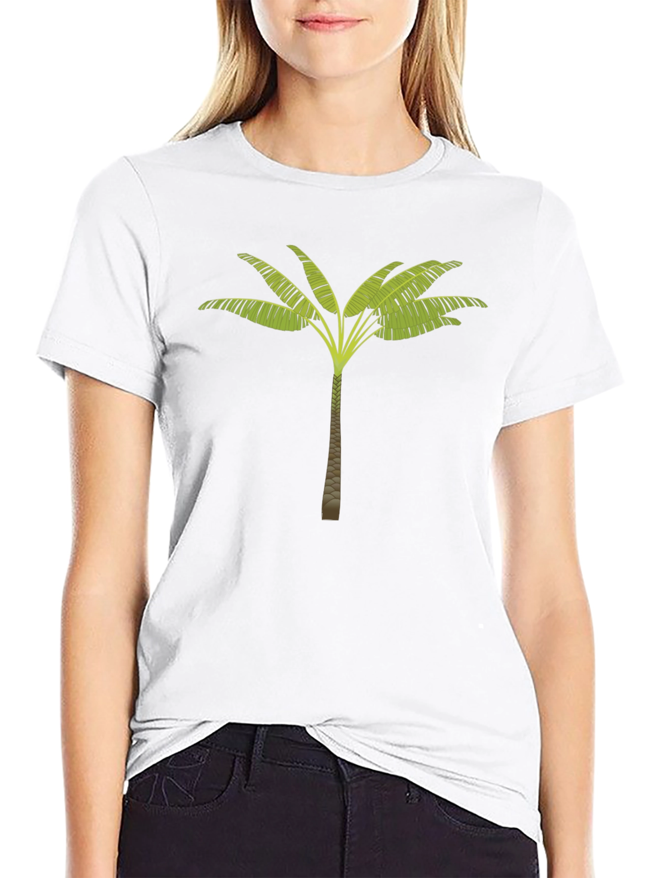 Palm Tree Graphic Black T-Shirt