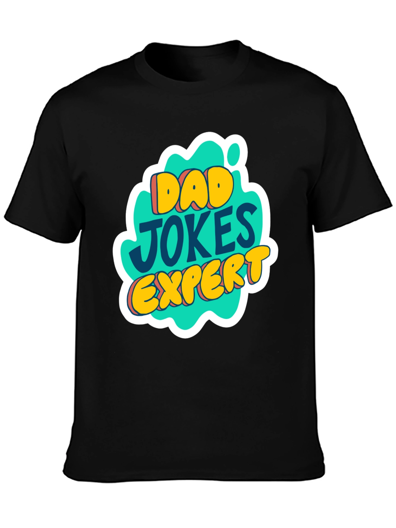 Dad Jokes Expert Graphic Tee - Black