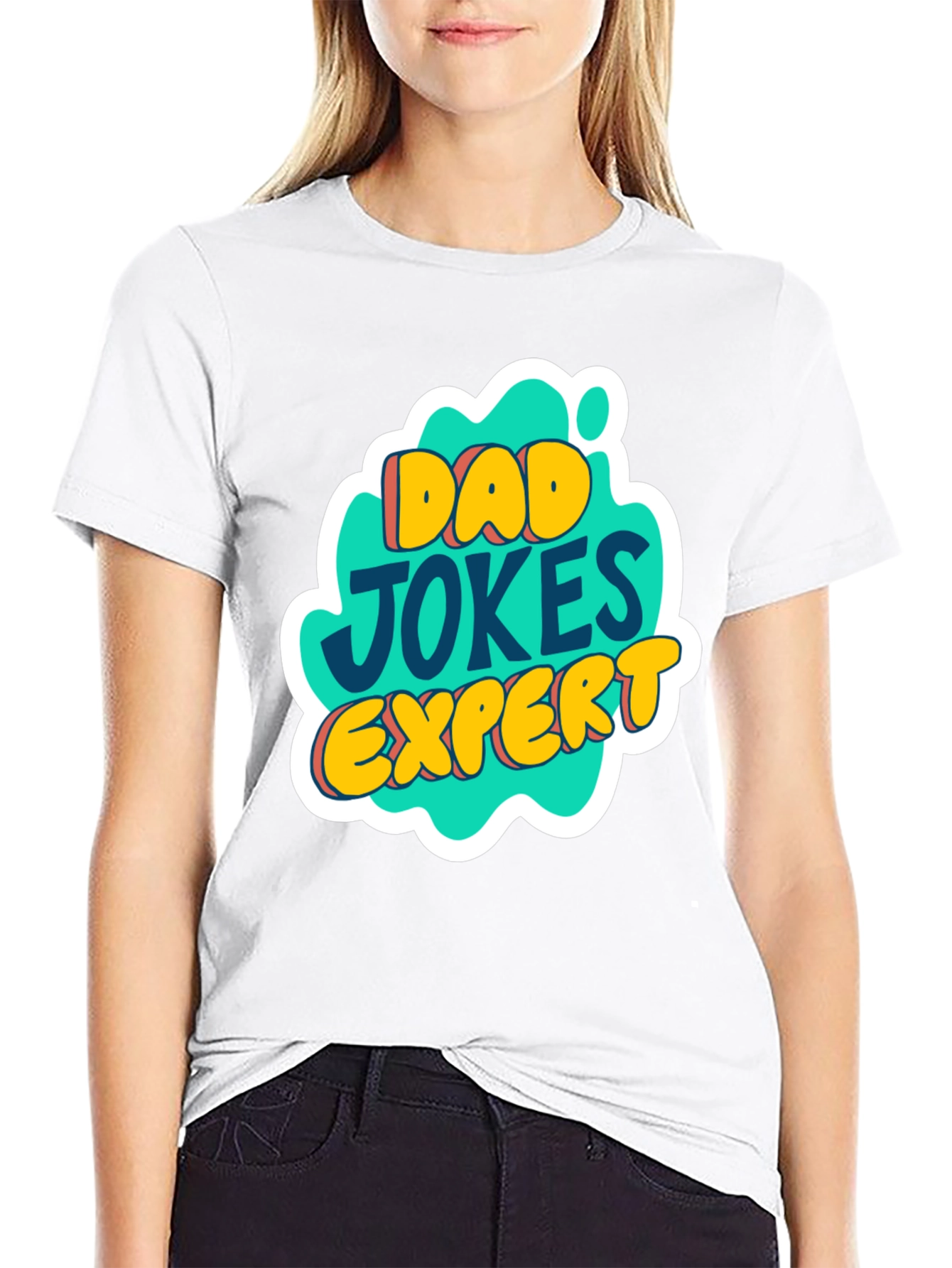 Dad Jokes Expert Graphic Tee - Black