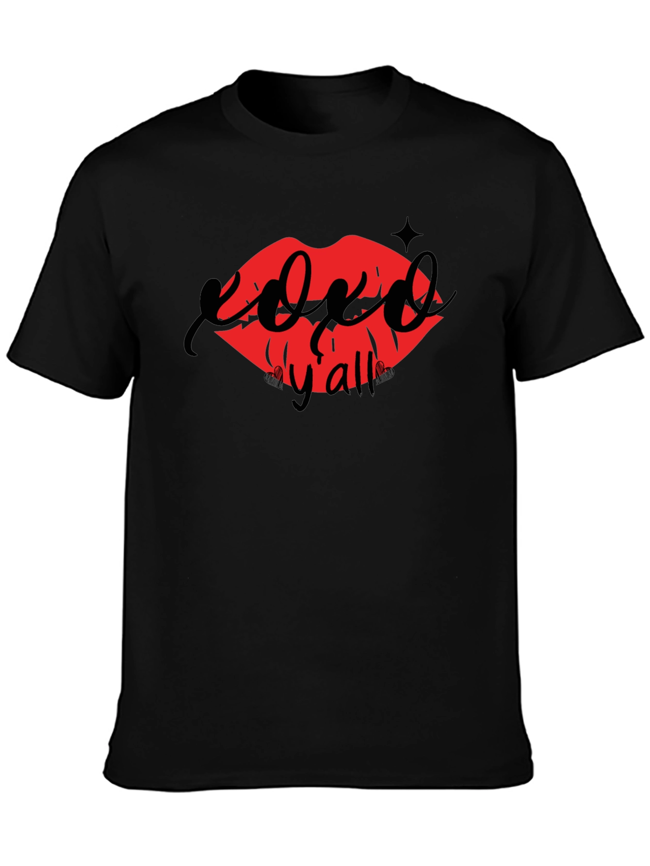 XOXO Yall Lip Print Tee - Casual Chic Style