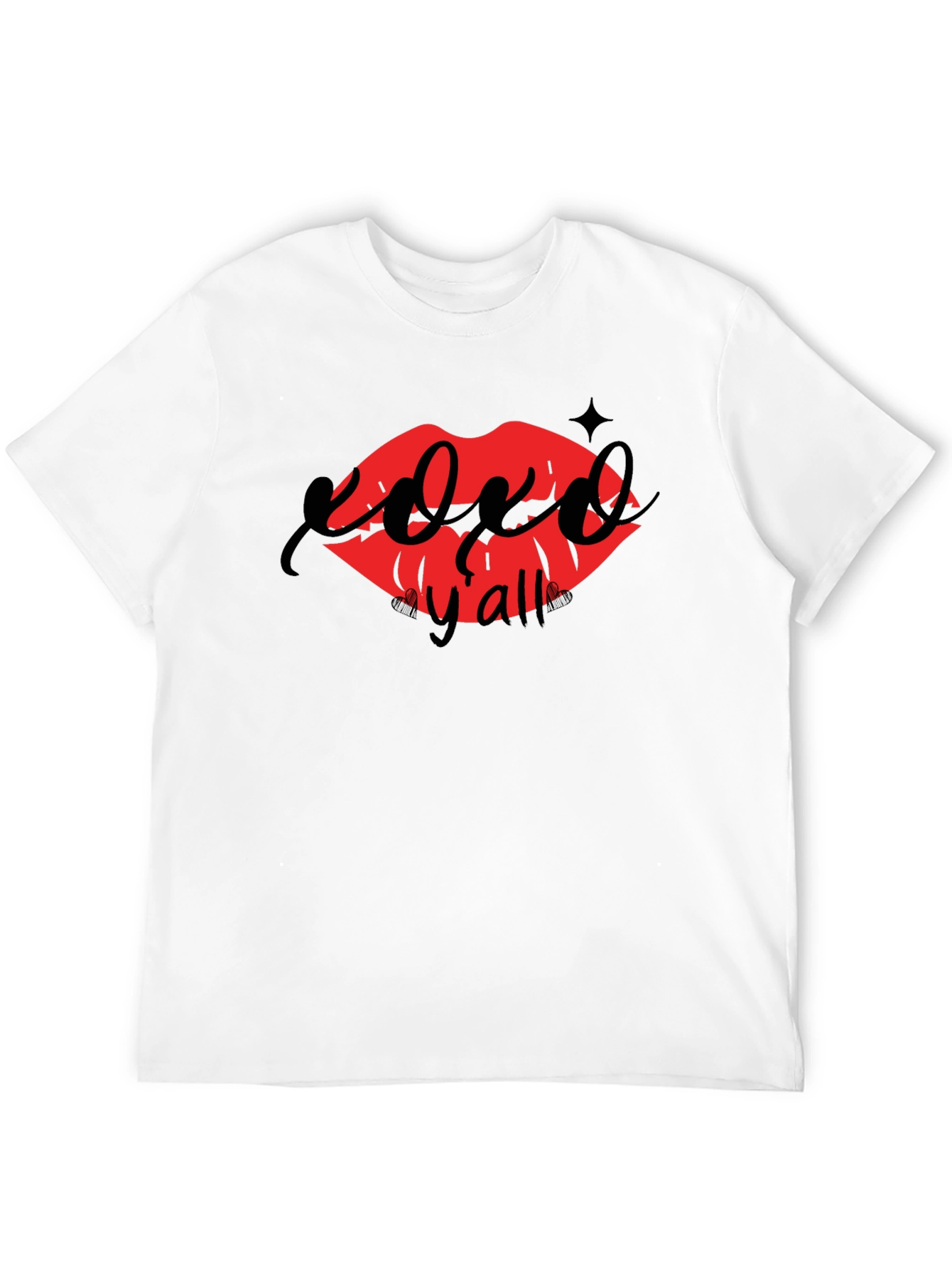 XOXO Yall Lip Print Tee - Casual Chic Style
