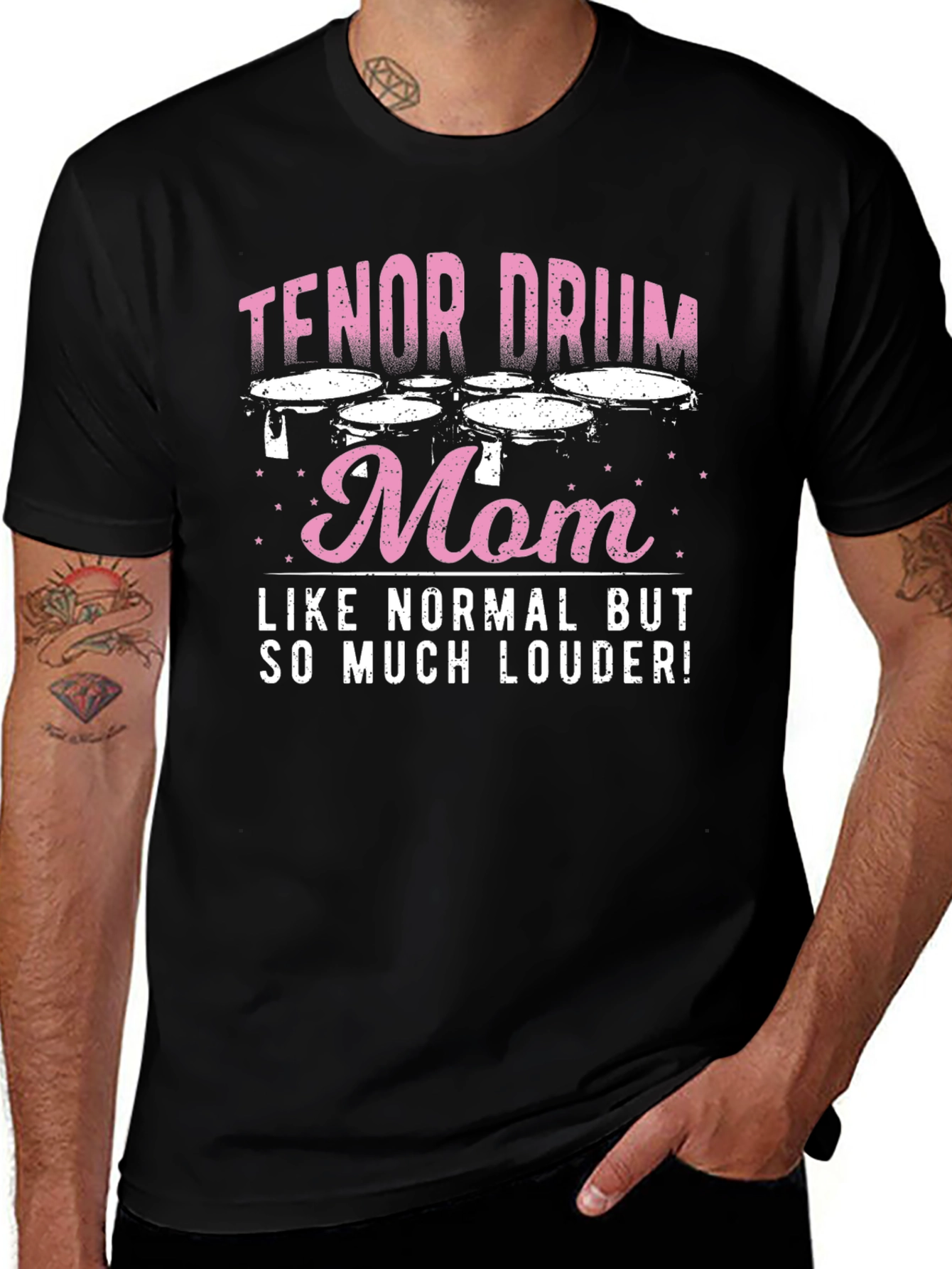 Tenor Drum Mom T-Shirt - Loud & Proud!