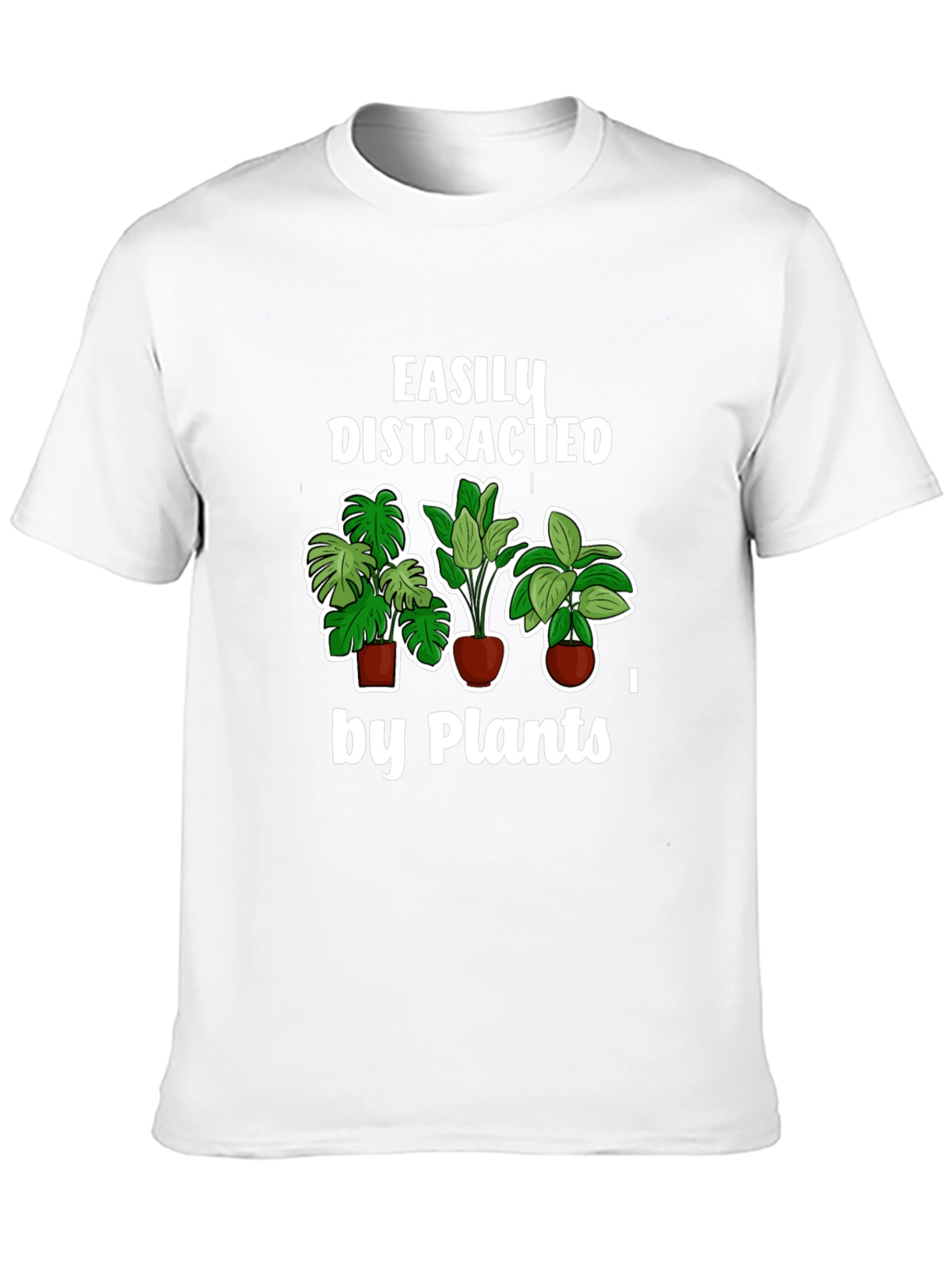 Easily Distracted by Plants T-Shirt Black