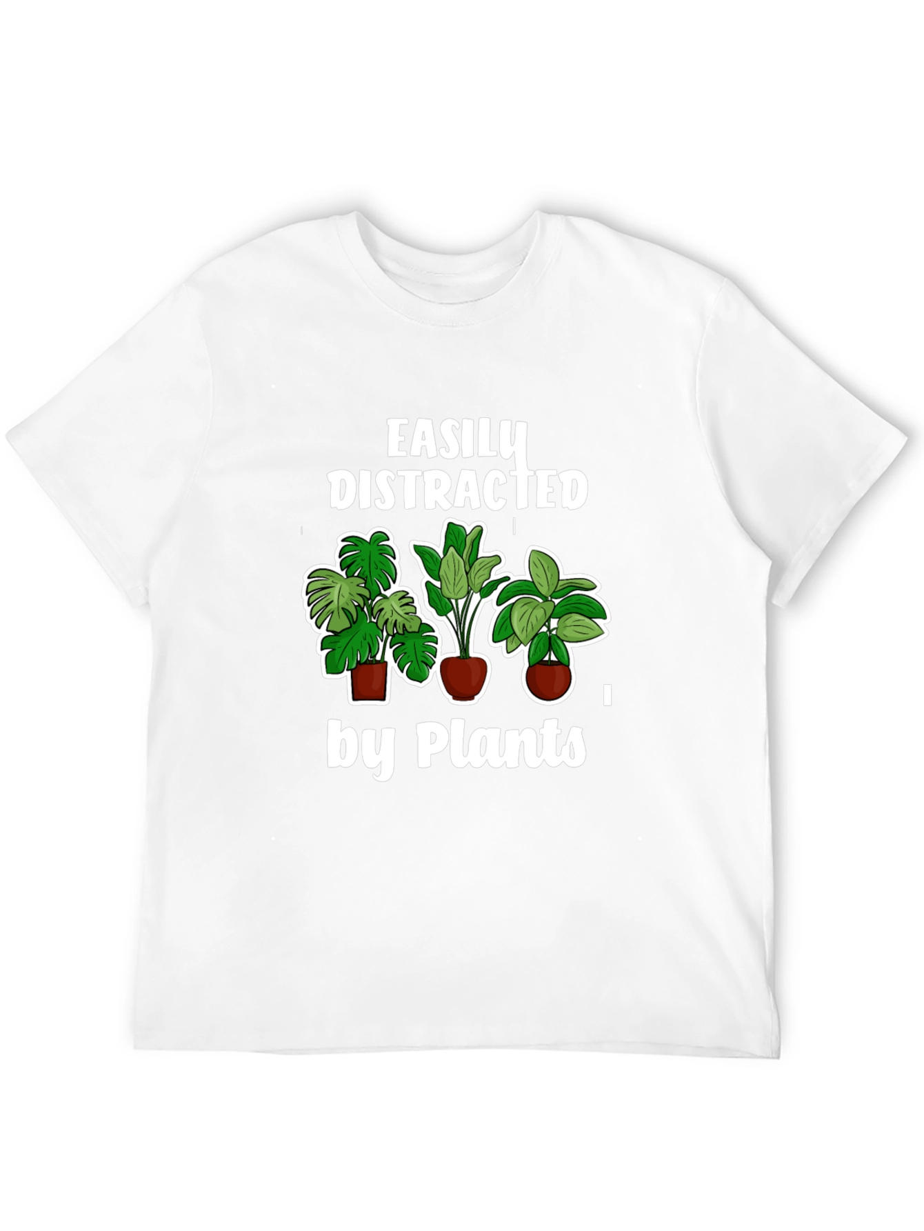 Easily Distracted by Plants T-Shirt Black