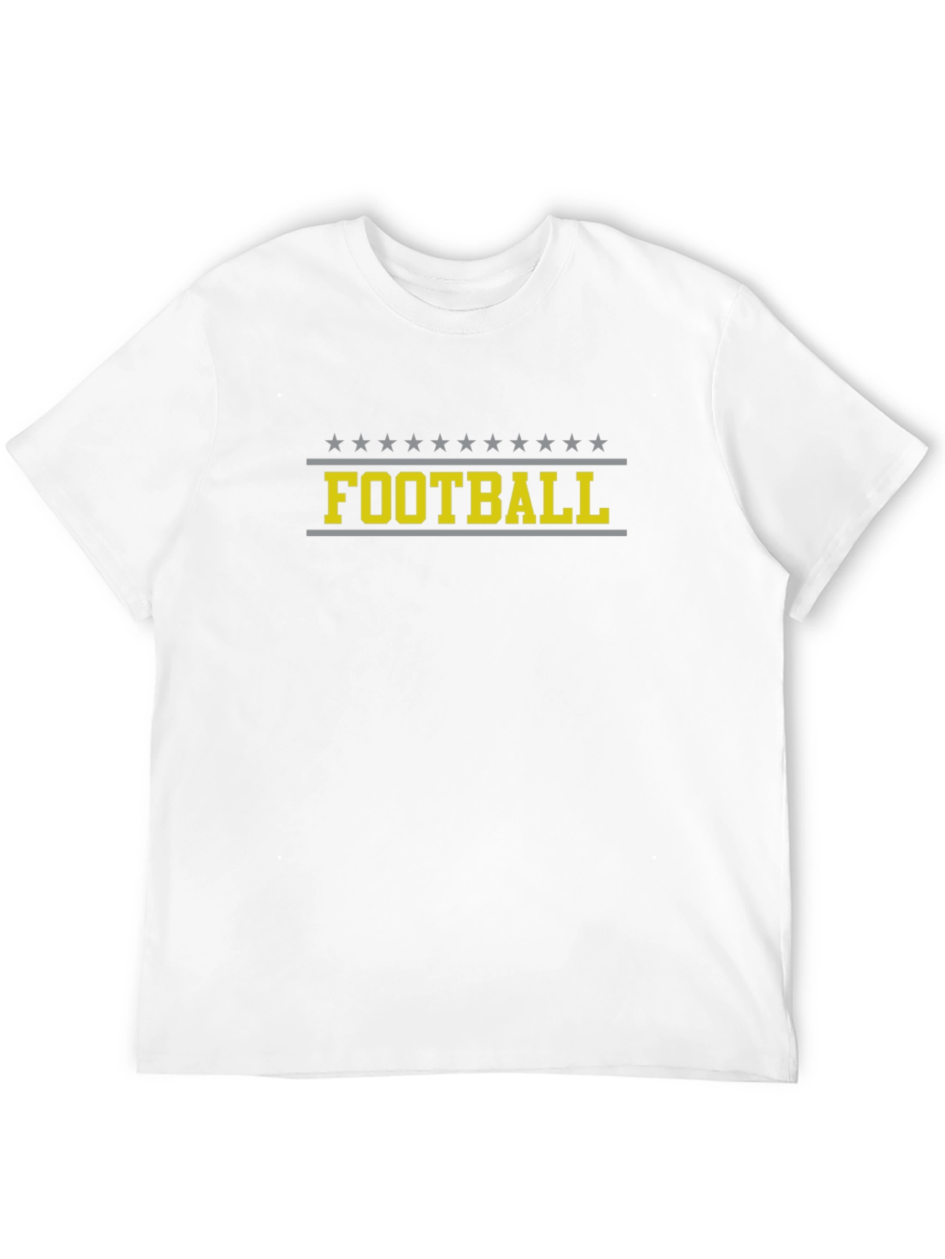 Football Graphic T-Shirt - Black Casual Style