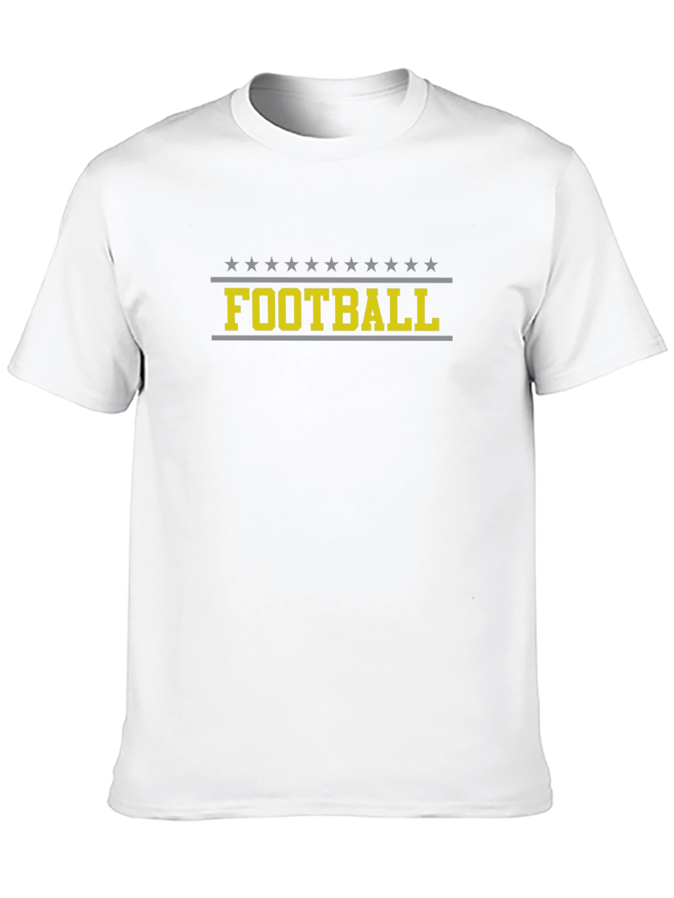 Football Graphic T-Shirt - Black Casual Style