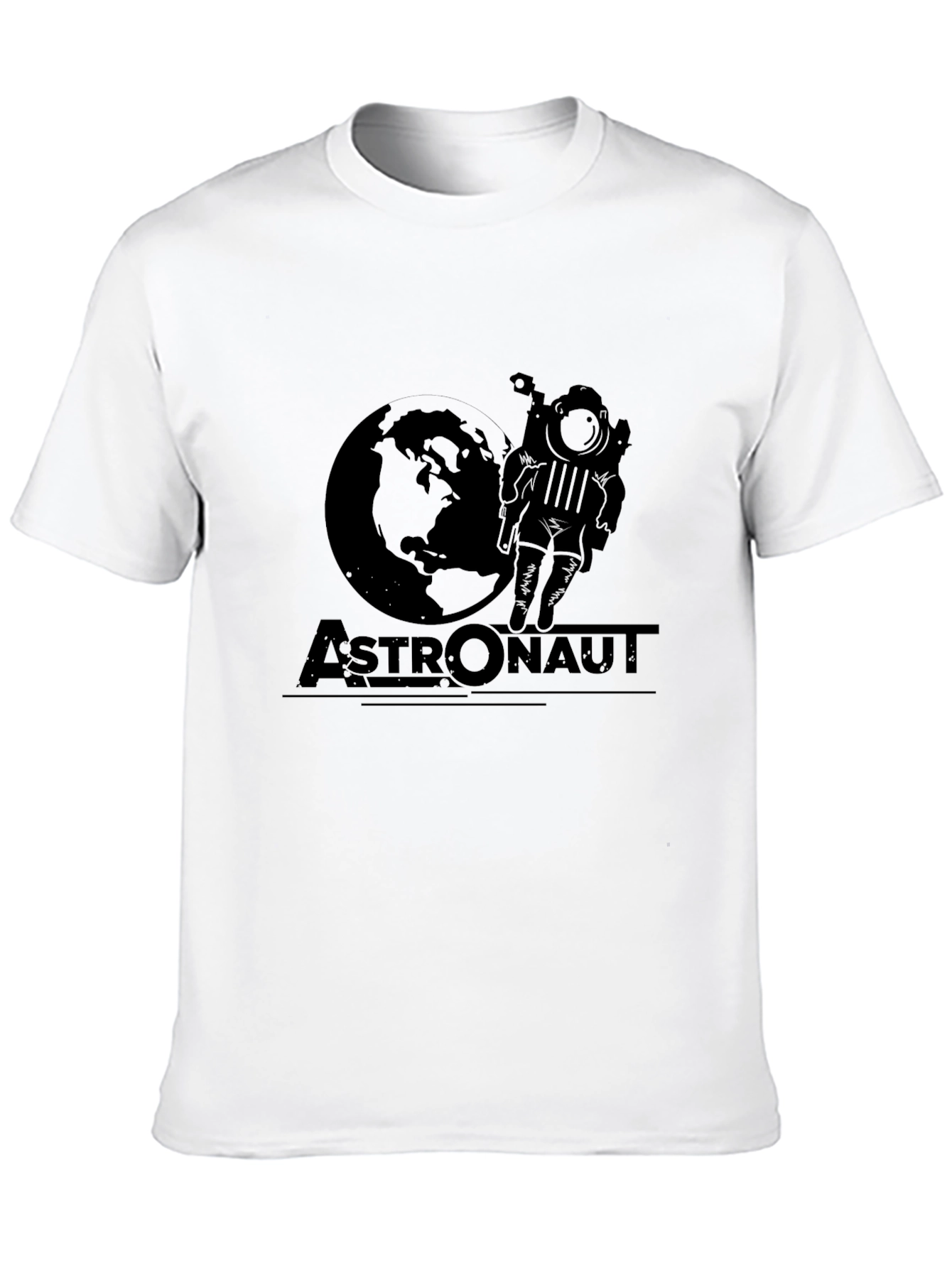 Astronaut Graphic T-Shirt - Black