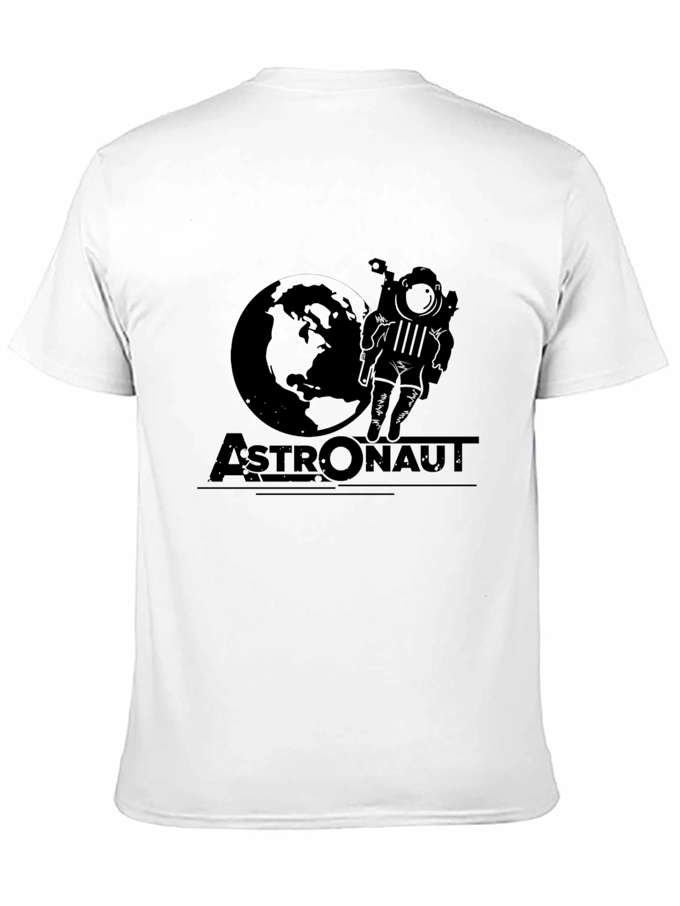Astronaut Graphic T-Shirt - Black