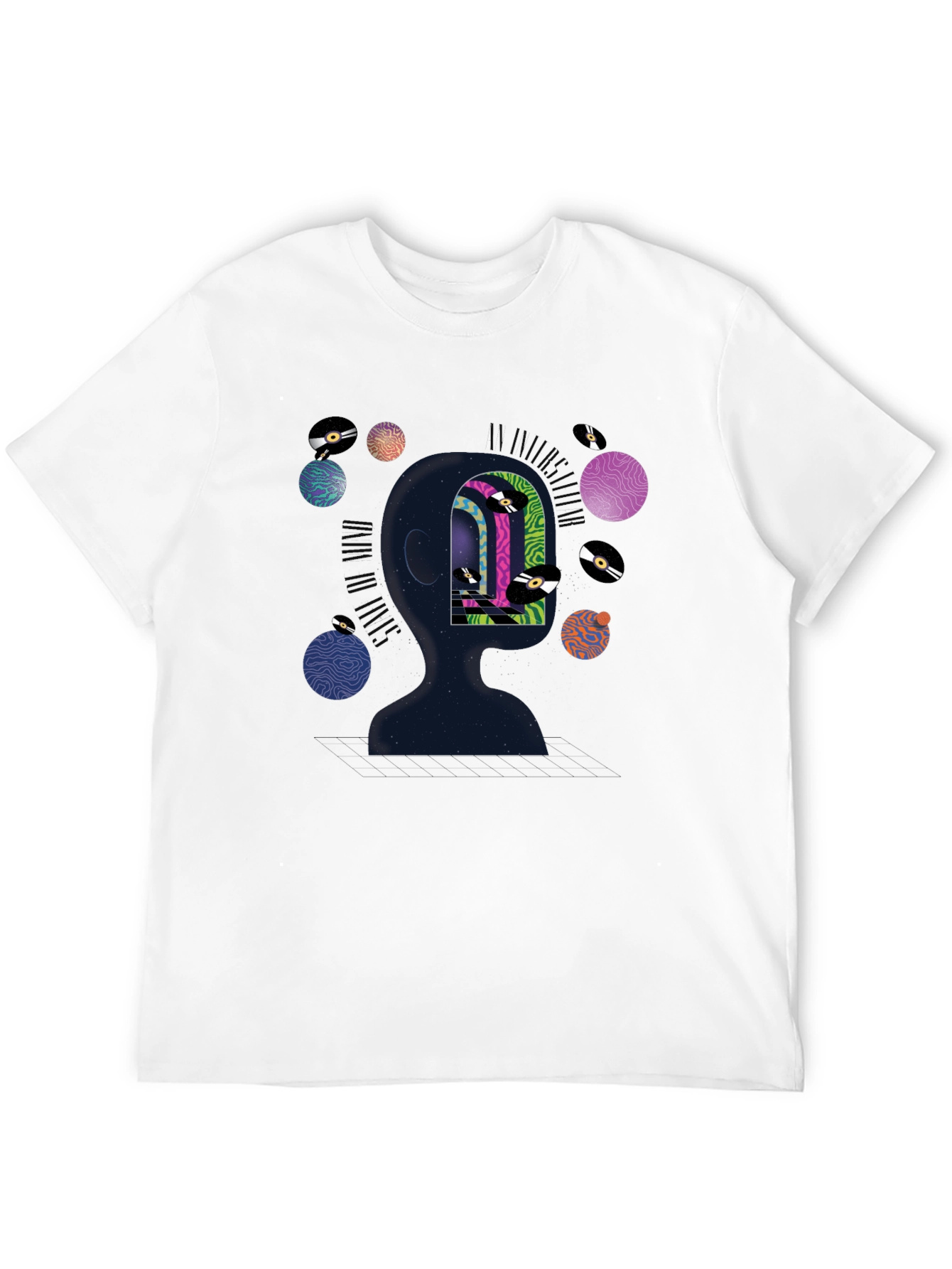 Mindscape Graphic Tee - Black Cotton T-Shirt