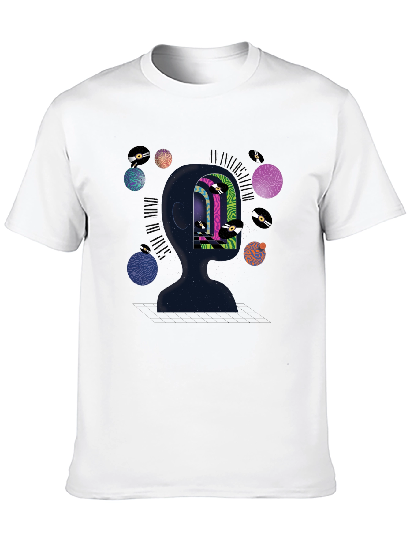 Mindscape Graphic Tee - Black Cotton T-Shirt