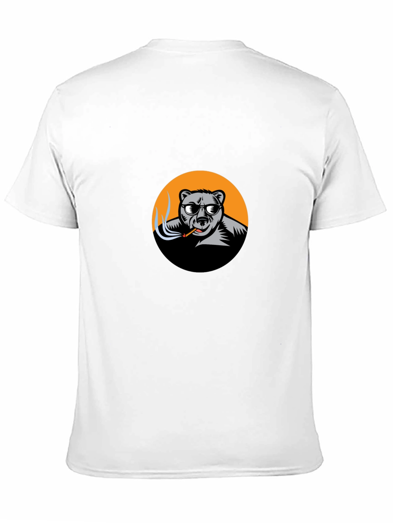 Cool Bear Smoker Graphic Tee - Black