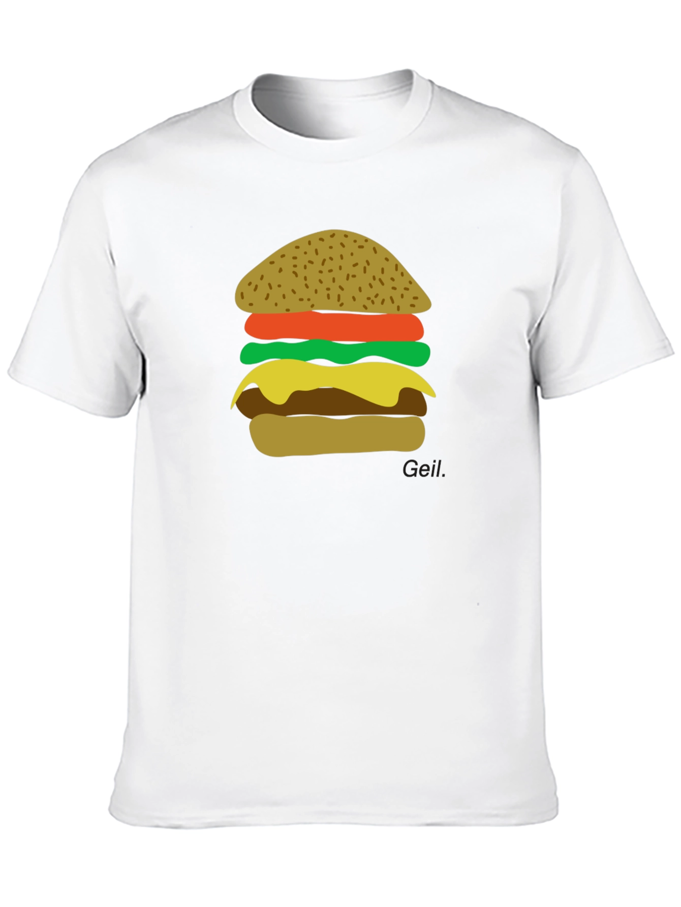 Burger Graphic Black T-Shirt - Foodie Tee