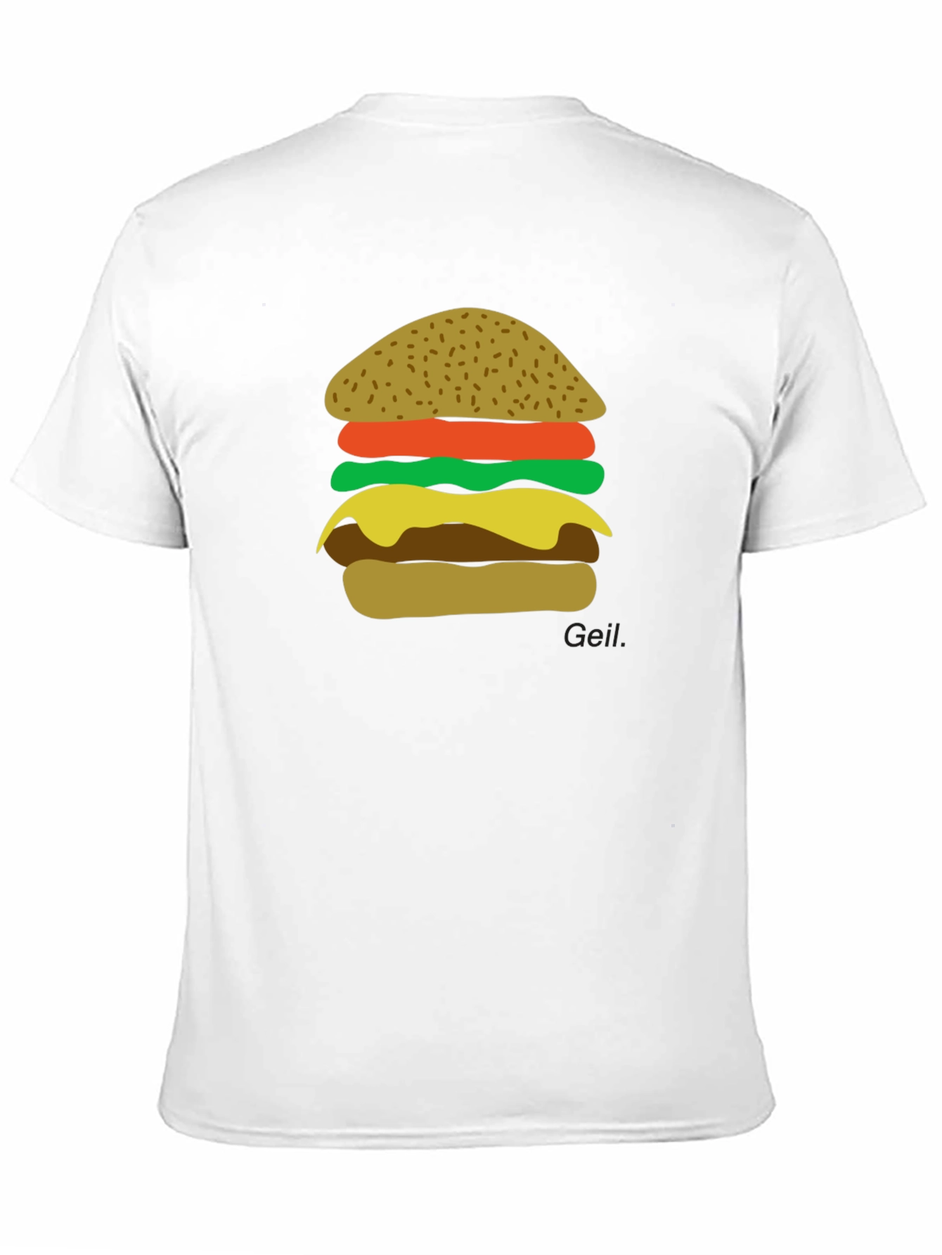 Burger Graphic Black T-Shirt - Foodie Tee
