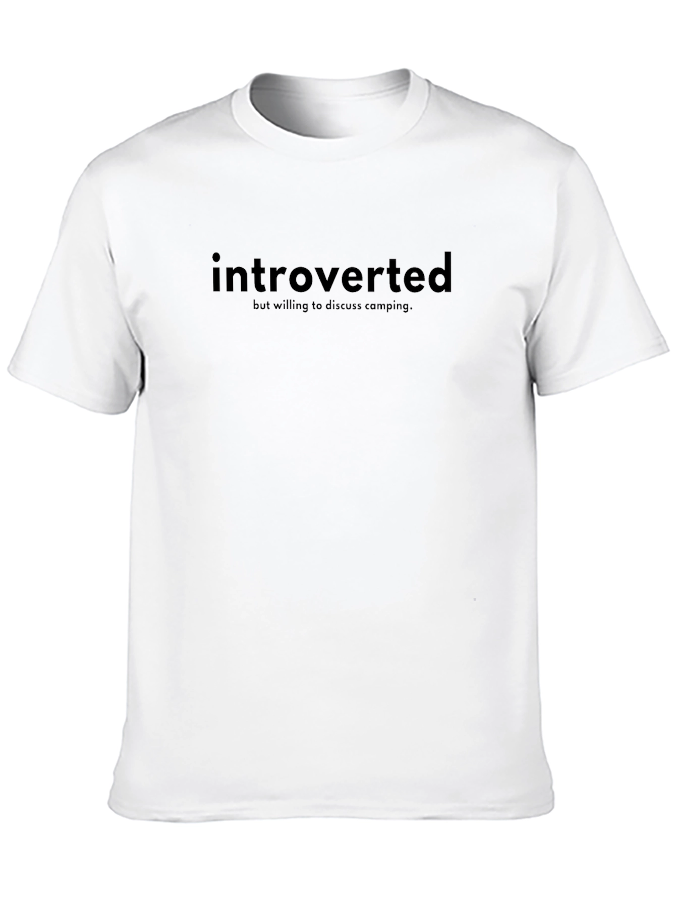 Introverted Camping T-Shirt - Camping Enthusiast Tee