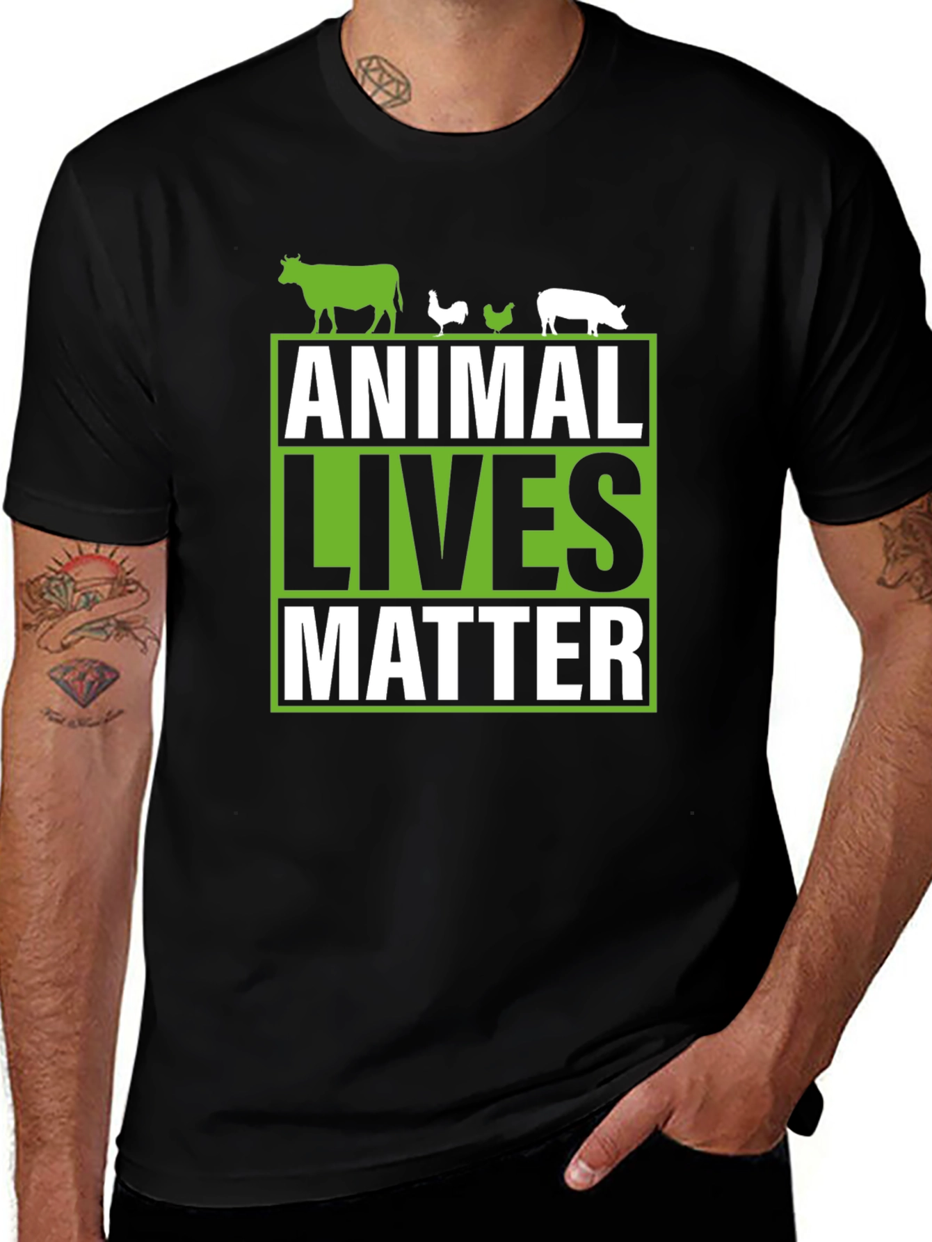 Animal Lives Matter T-Shirt - Vegan Advocate Tee
