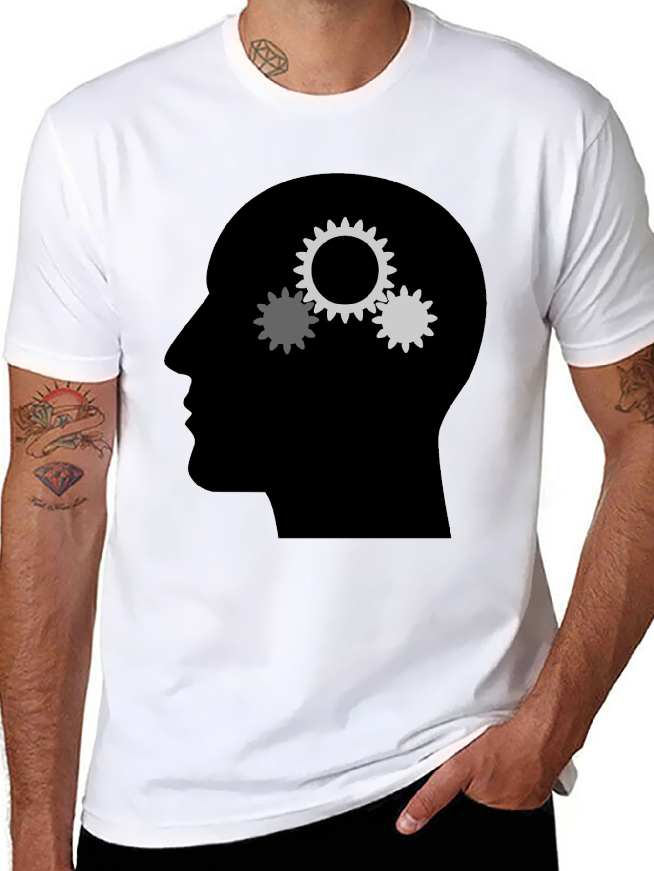 Gears Mind T-Shirt - Thinking Design