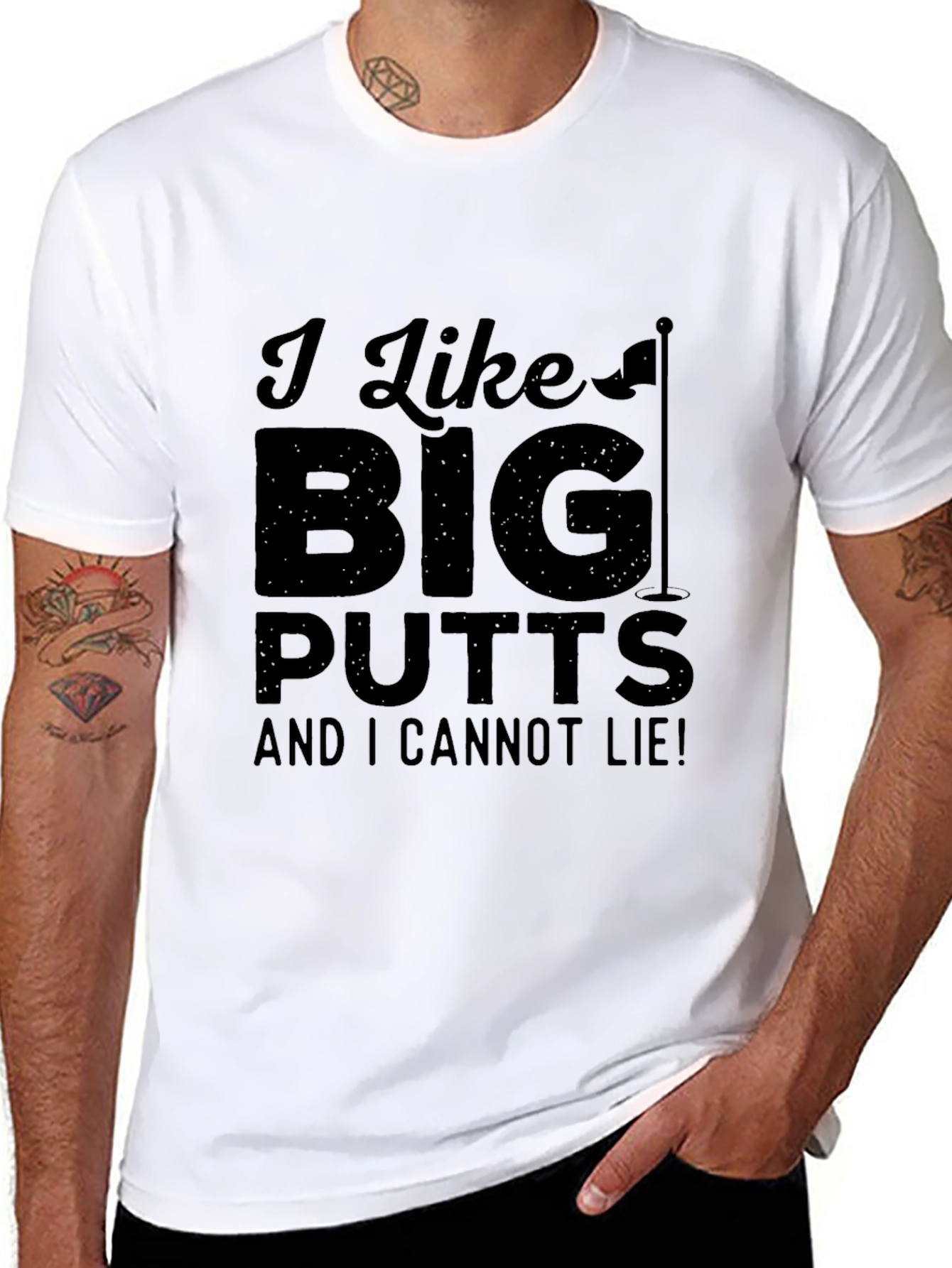 I Like Big Putts Funny Golf T-Shirt