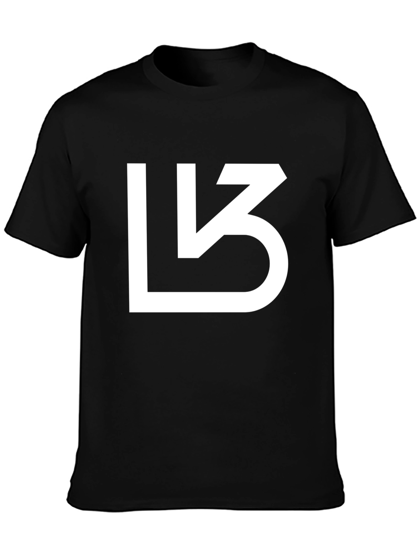 Abstract Logo Black T-Shirt Casual Wear
