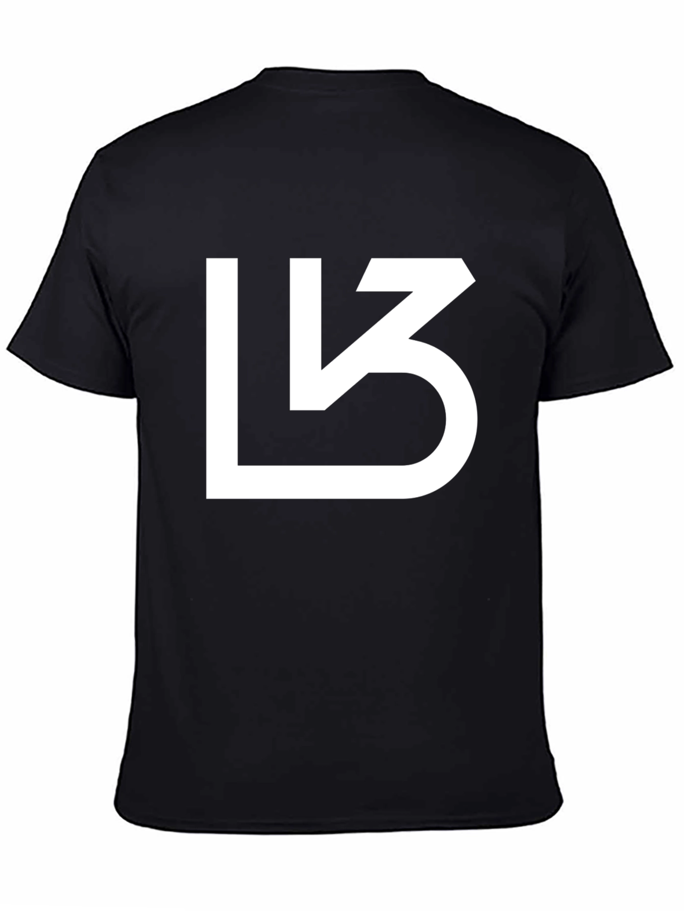 Abstract Logo Black T-Shirt Casual Wear