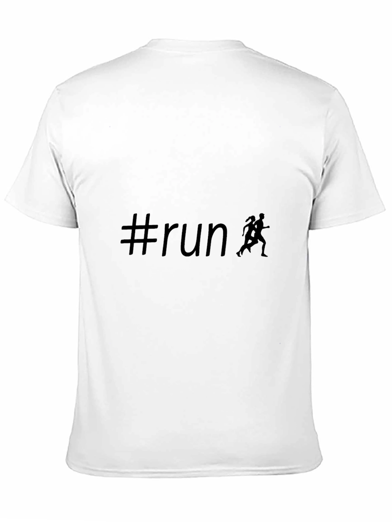#run Black T-Shirt - Perfect for Runners