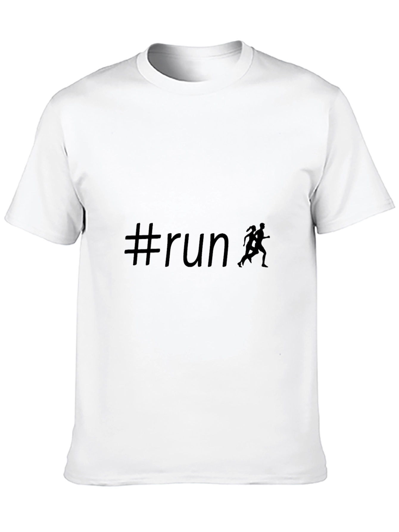 #run Black T-Shirt - Perfect for Runners