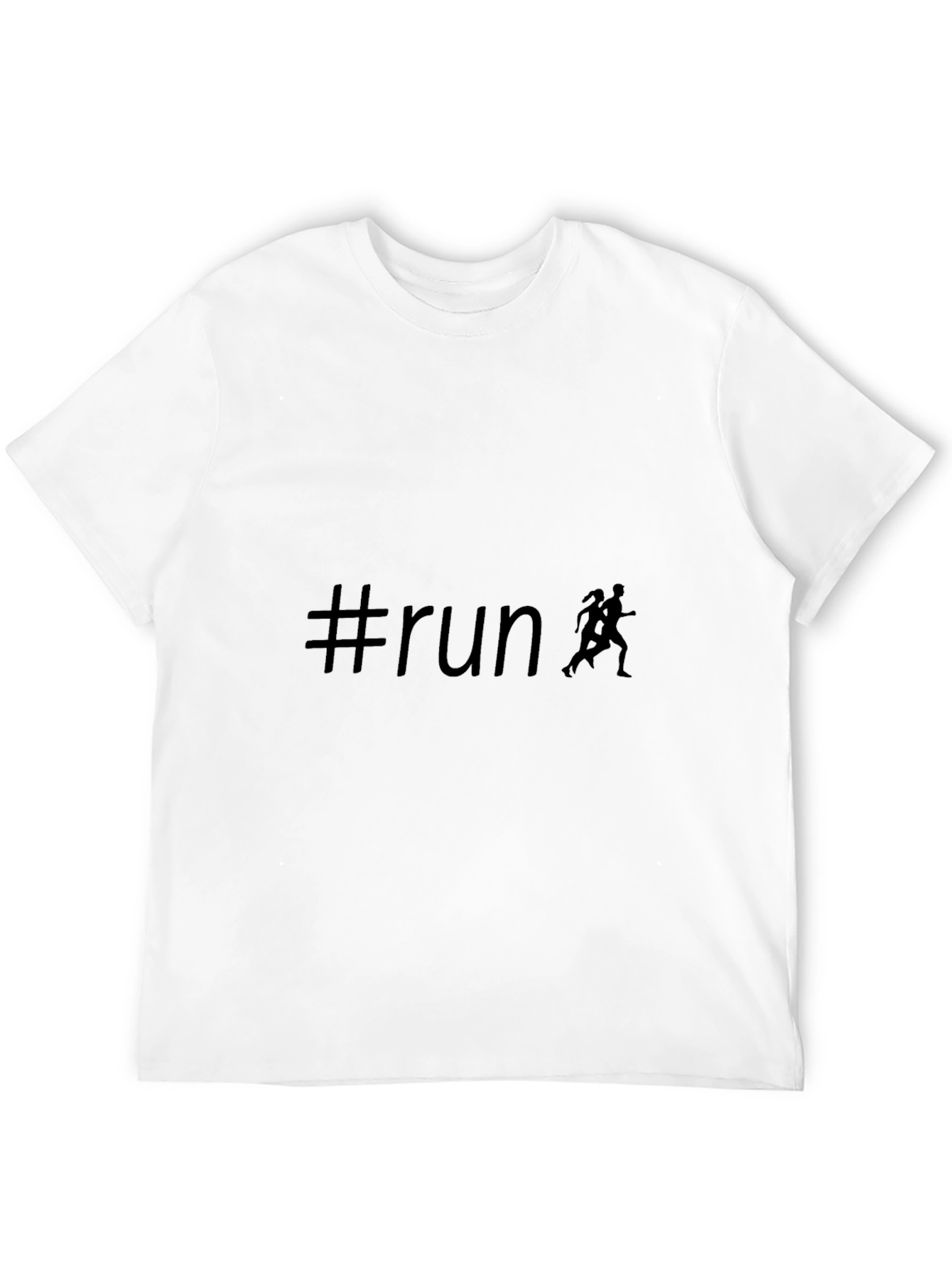 #run Black T-Shirt - Perfect for Runners