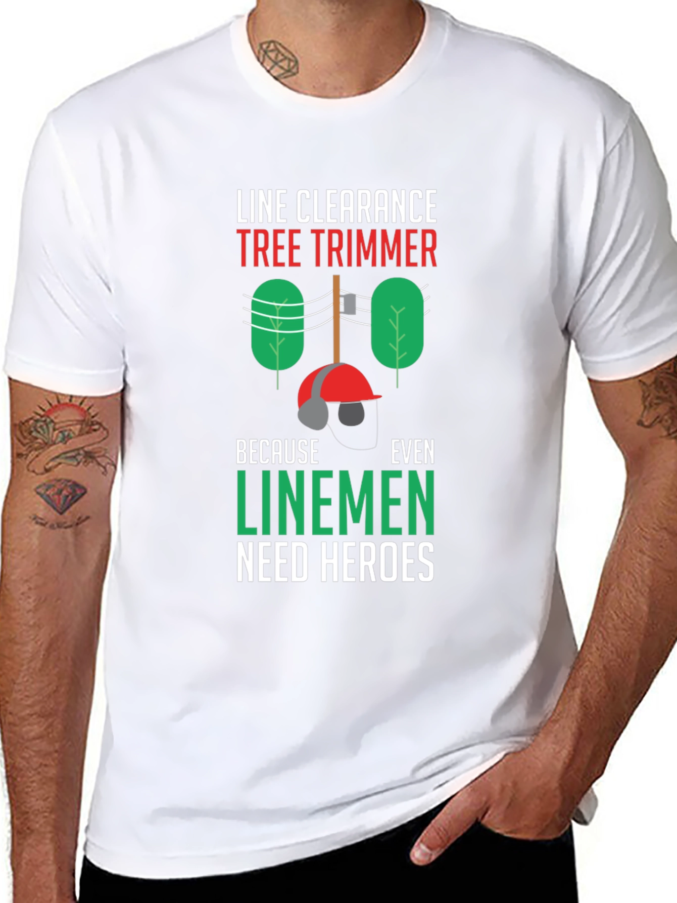 Line Clearance Tree Trimmer T-Shirt - Linemen Heroes