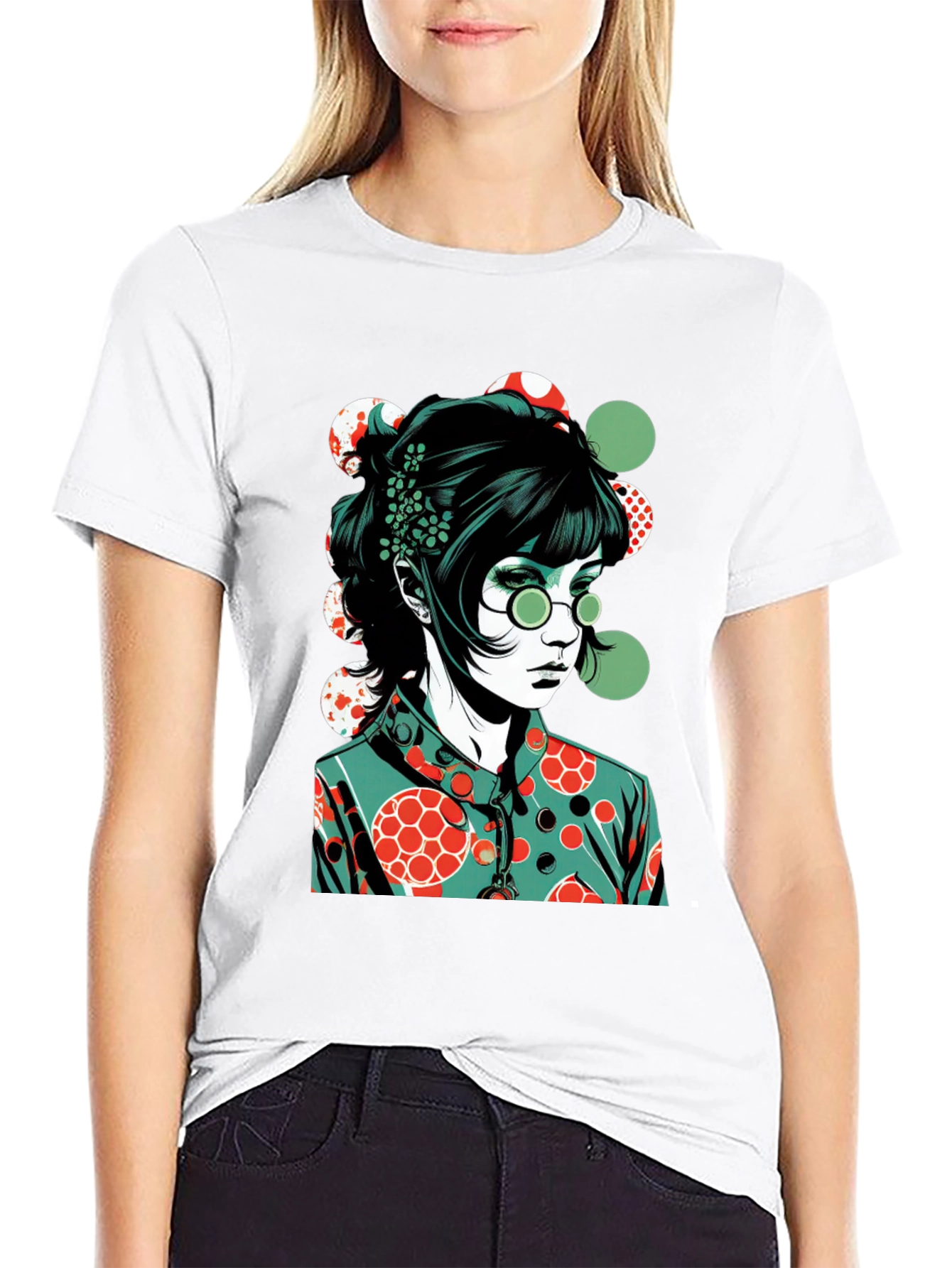Retro Style Girl Graphic Tee