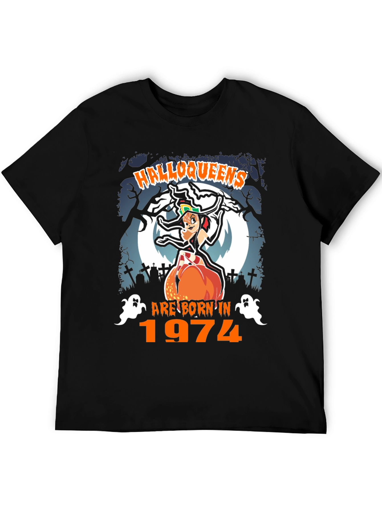 Halloqueens Born in 1974 Halloween T-Shirt
