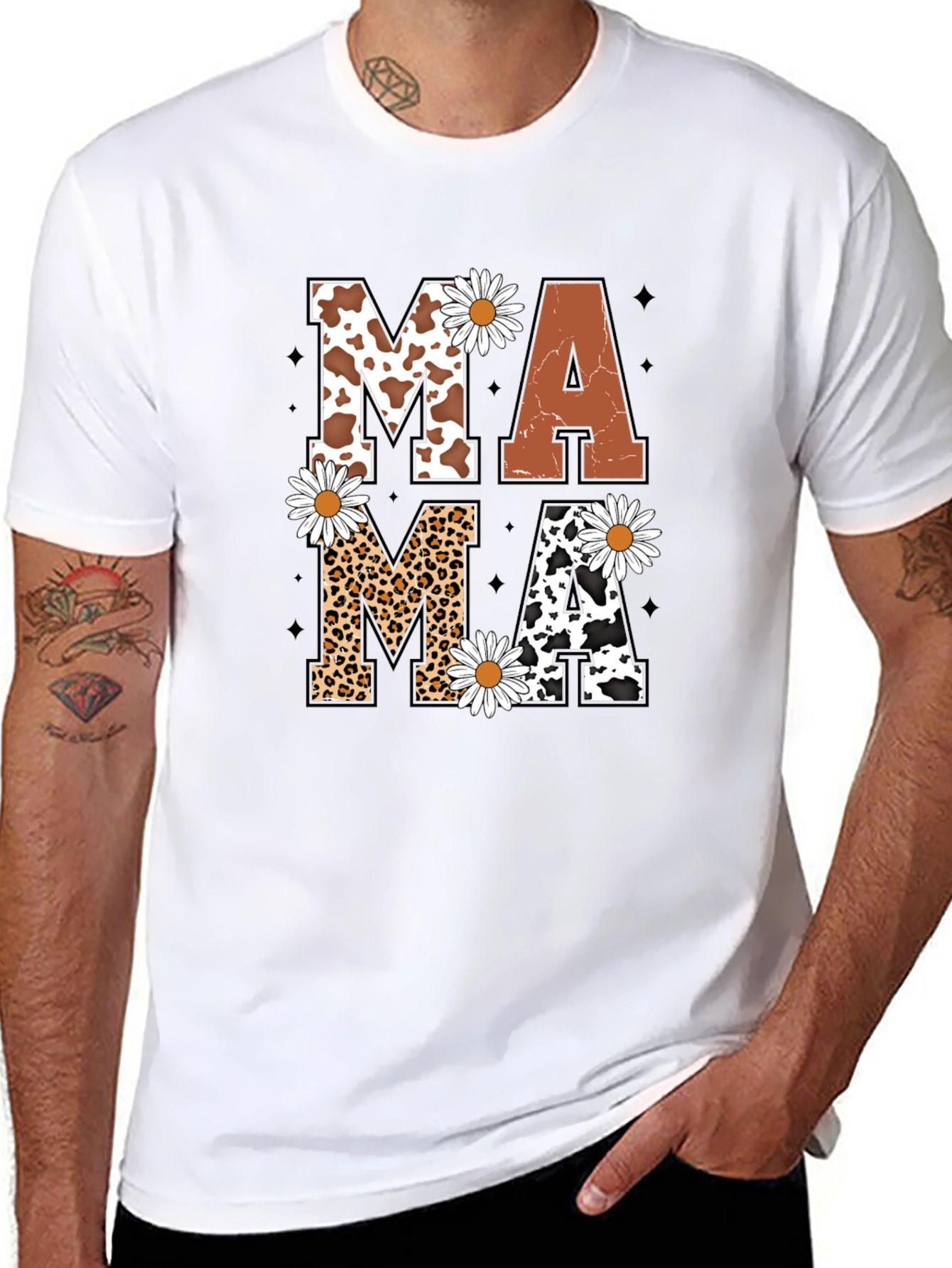 Mama Daisy Graphic Tee - Novelty Print