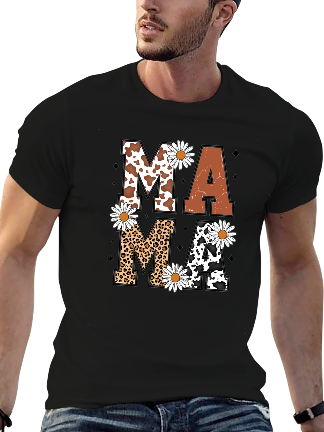 Mama Daisy Graphic Tee - Novelty Print