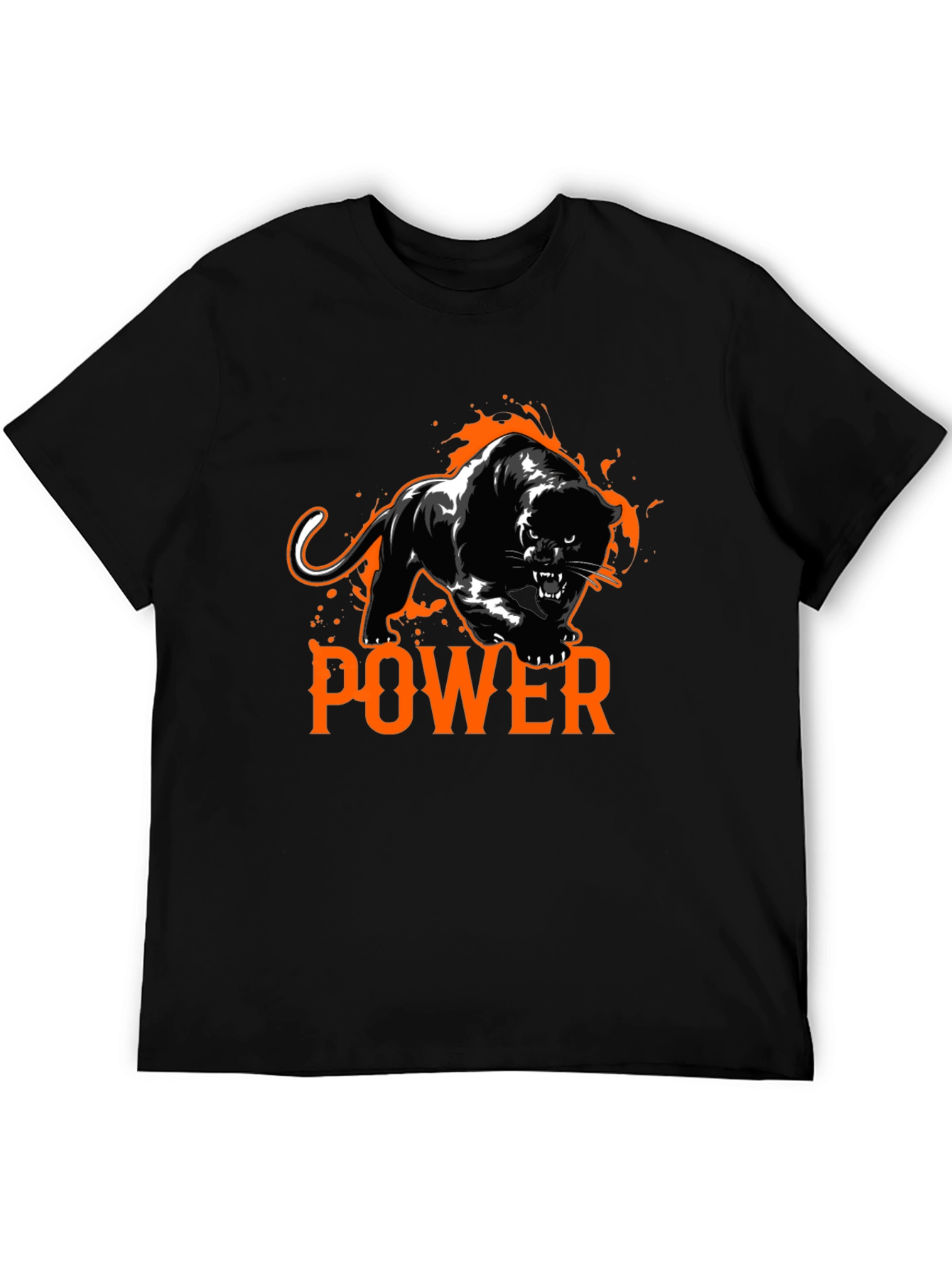 Power Panther Graphic Tee - Black T-Shirt