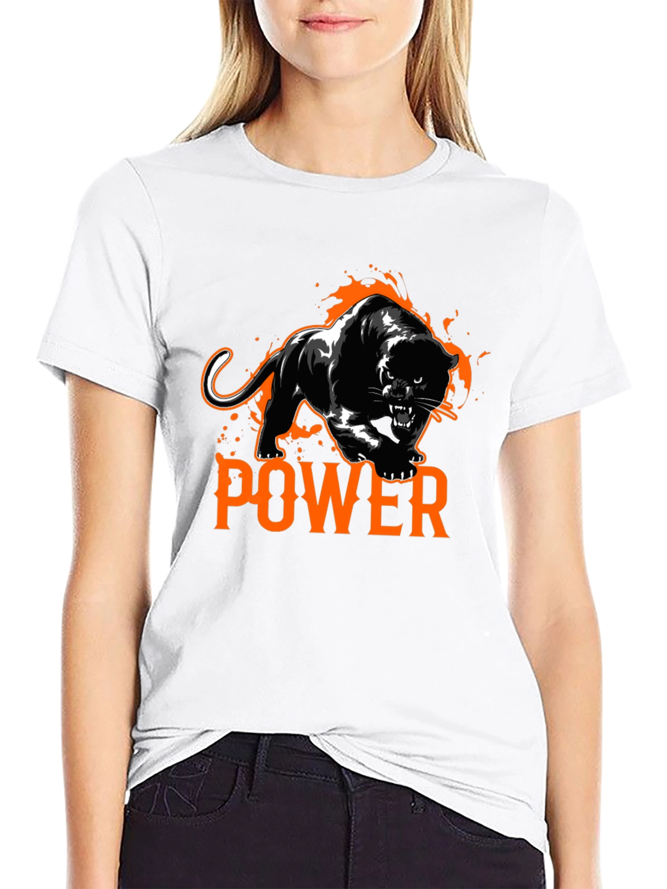 Power Panther Graphic Tee - Black T-Shirt