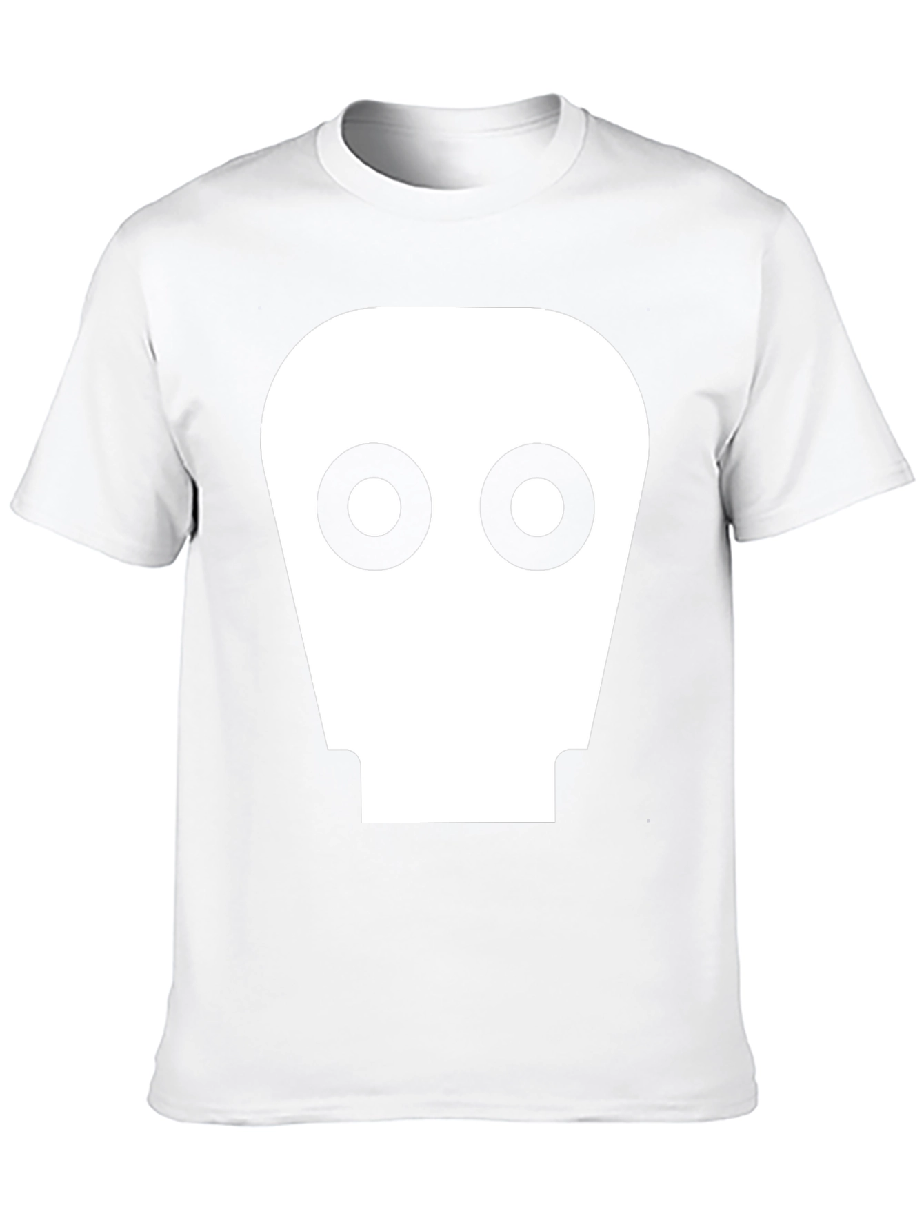 Retro Robot Head Graphic Tee - Black