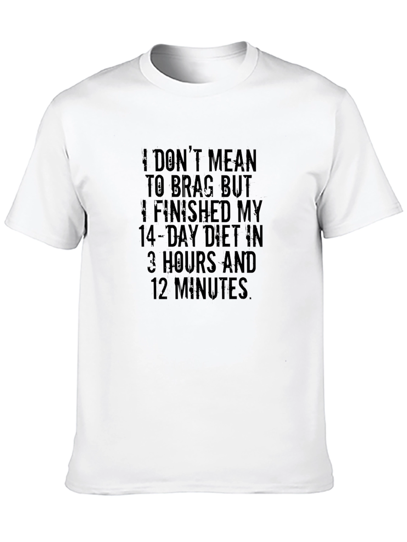 Funny Diet T-Shirt - I Finished My 14-Day Diet