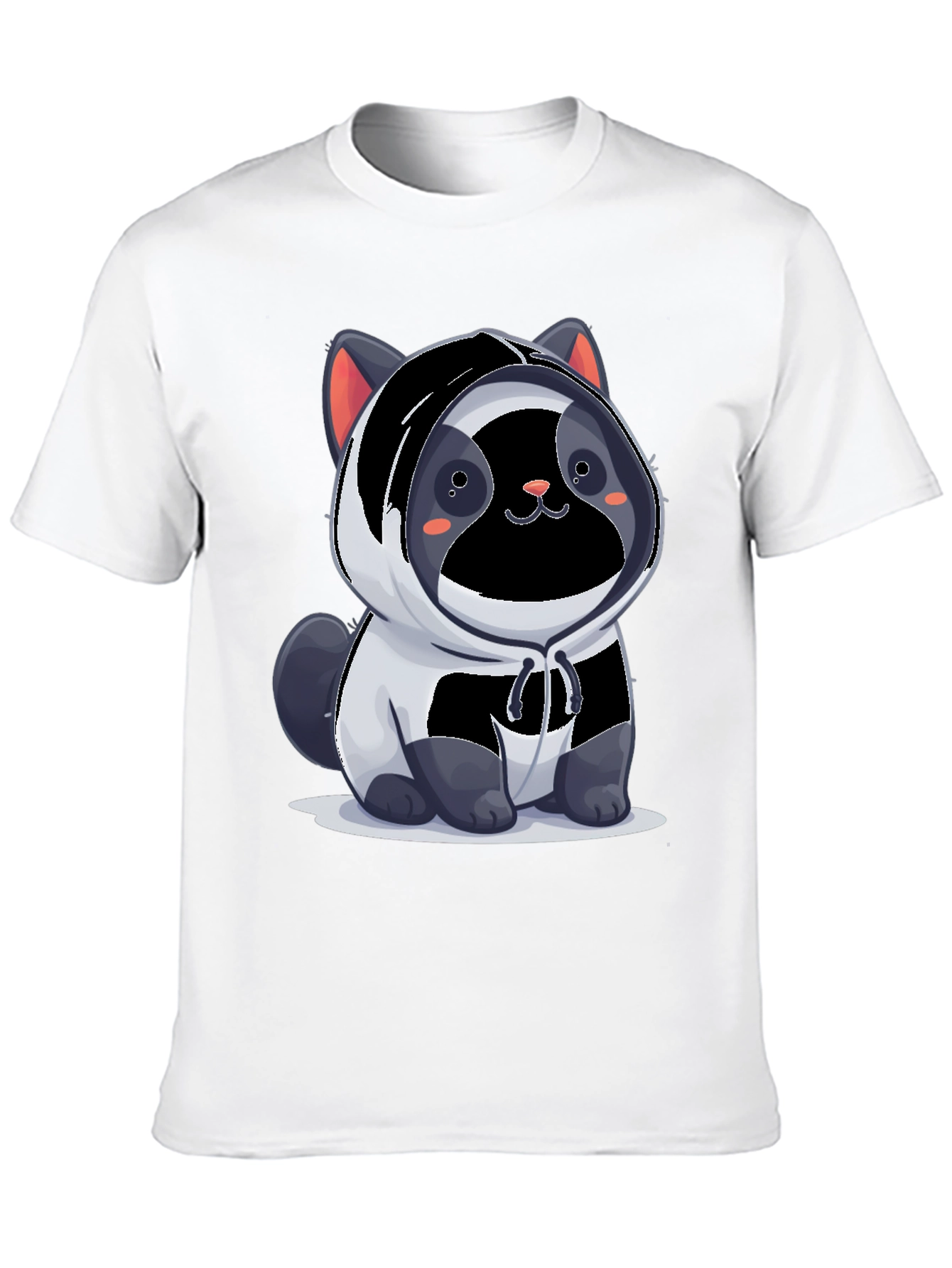 Cute Panda Cat Hoodie T-Shirt
