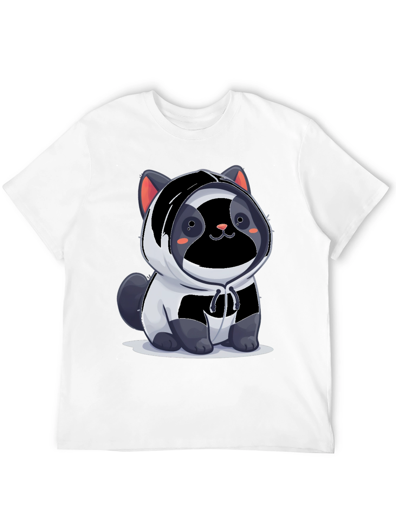 Cute Panda Cat Hoodie T-Shirt