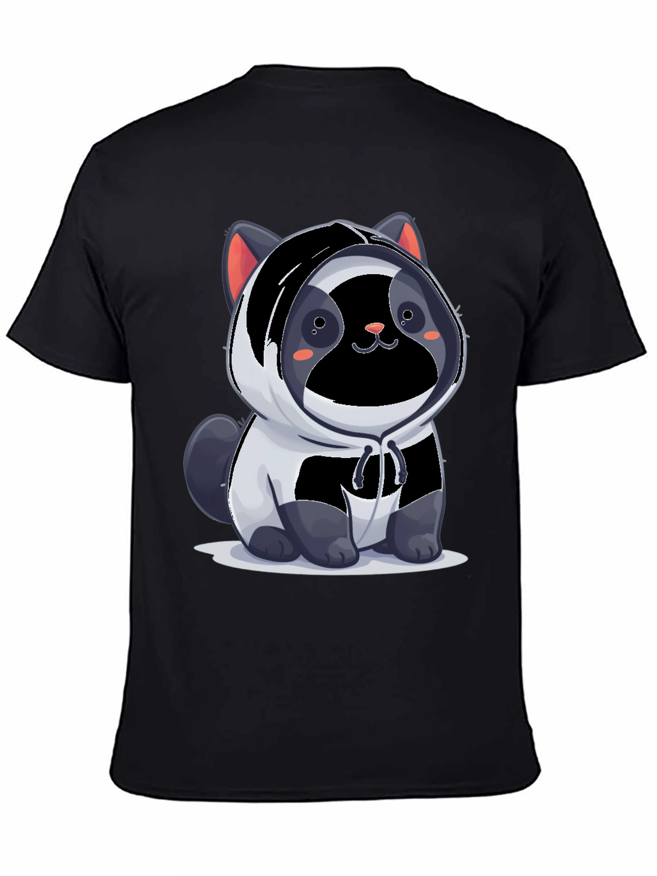 Cute Panda Cat Hoodie T-Shirt