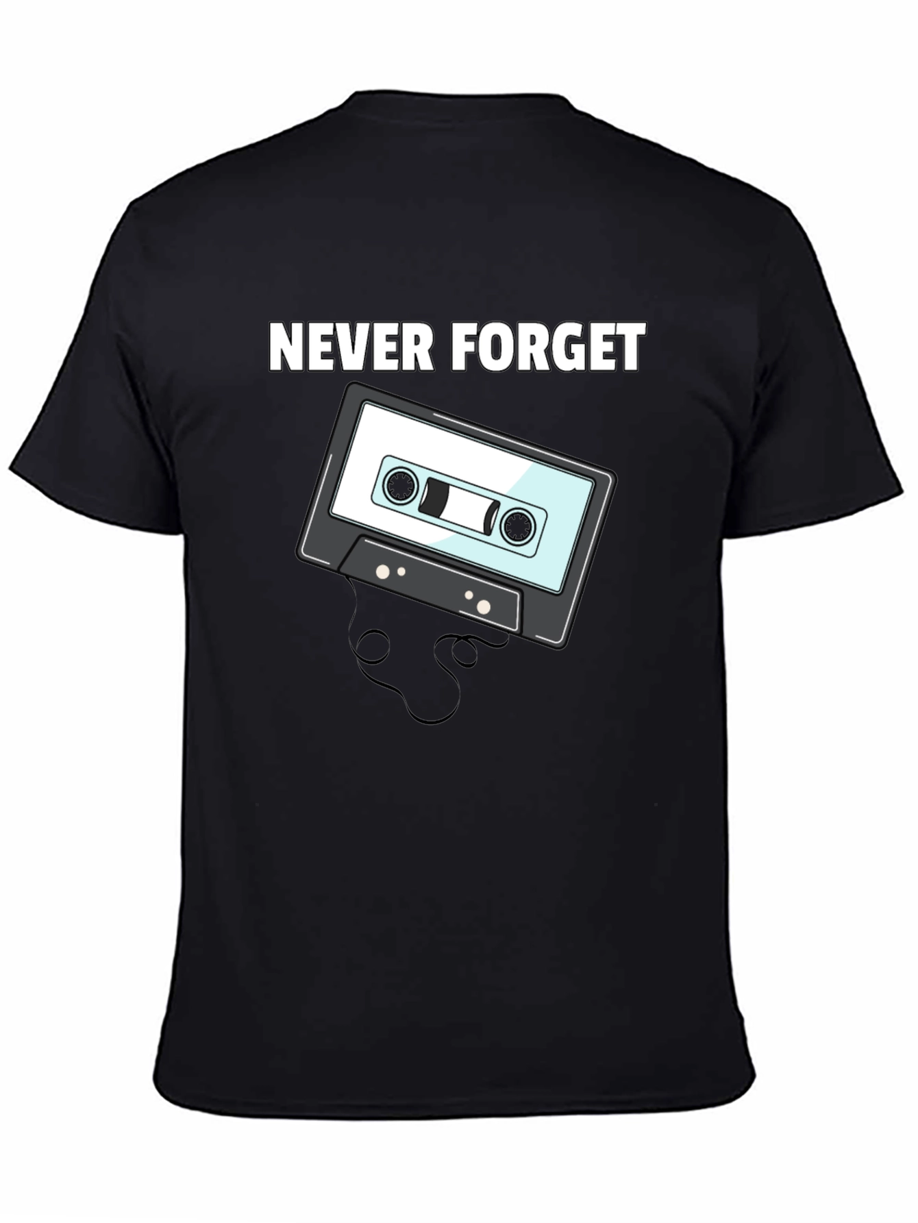 Retro Cassette Tape T-Shirt - Never Forget
