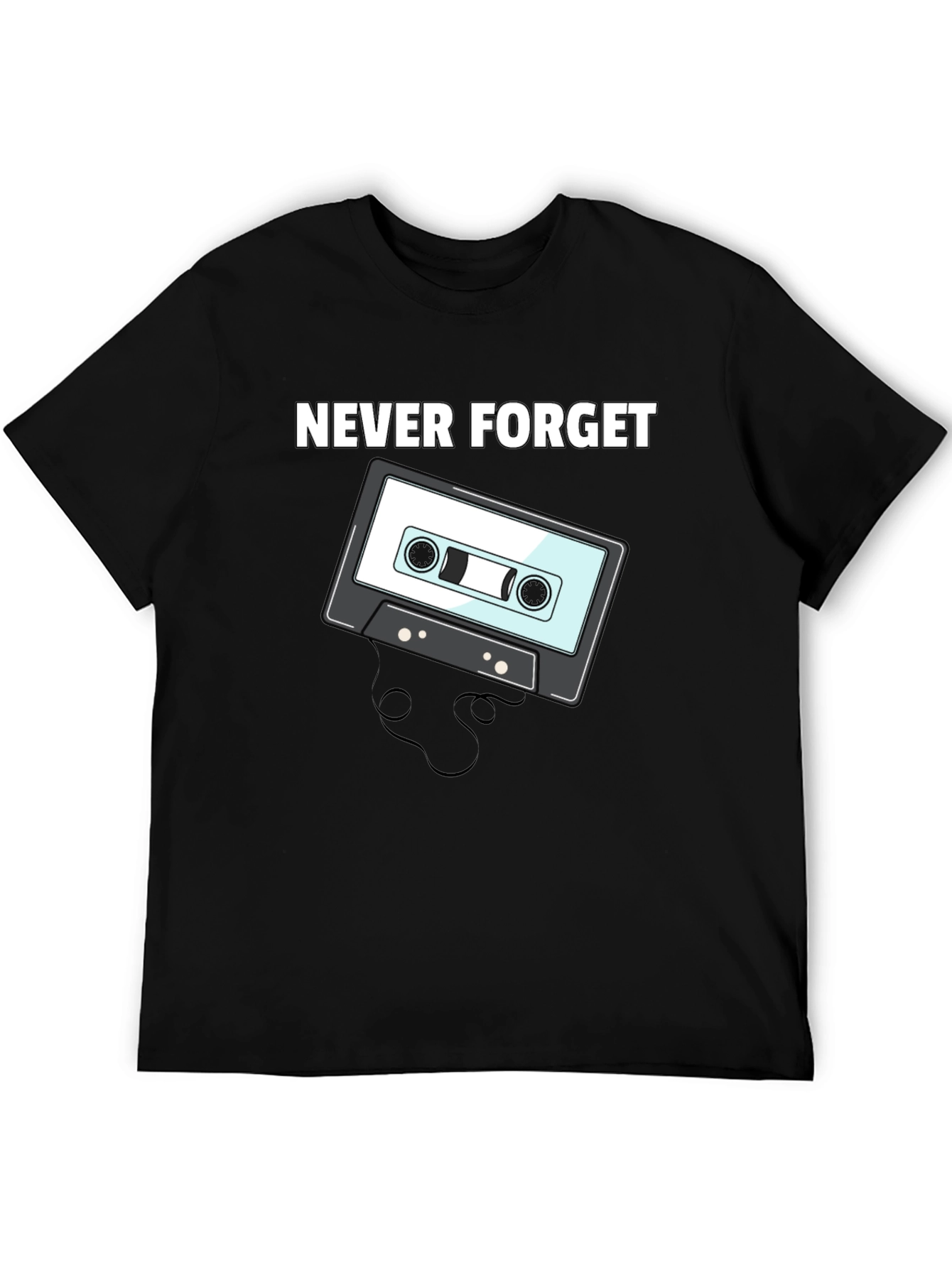 Retro Cassette Tape T-Shirt - Never Forget