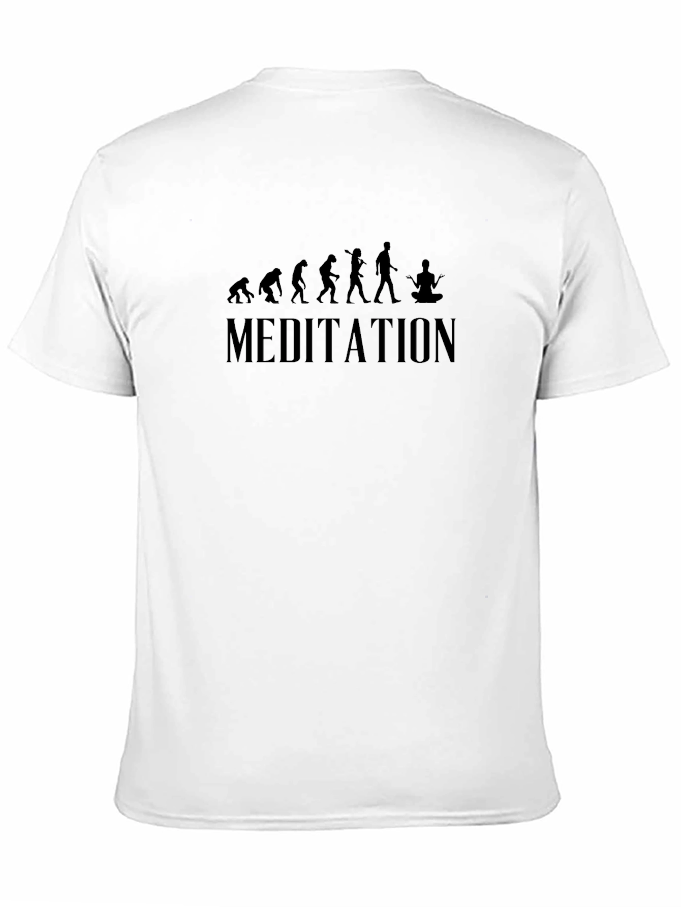 Meditation Evolution Black T-Shirt